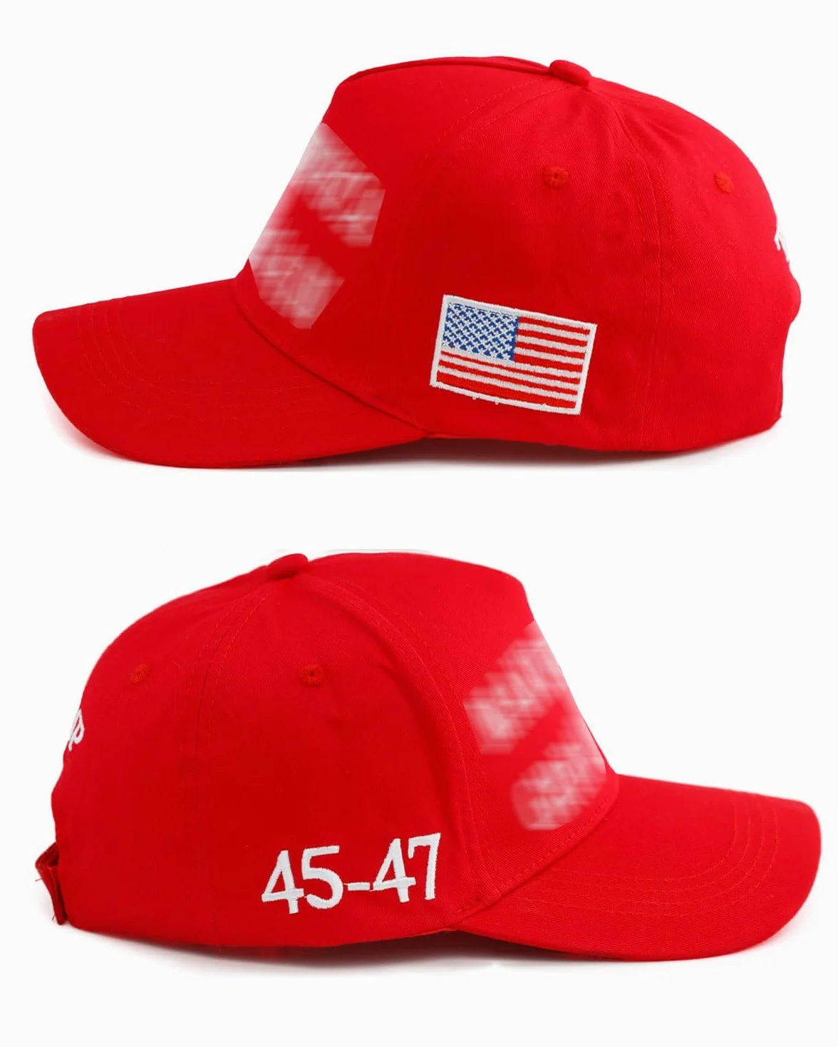 Casquette Trump 2024 MAGA Make America Great Again Baseball Hat Rouge One Size