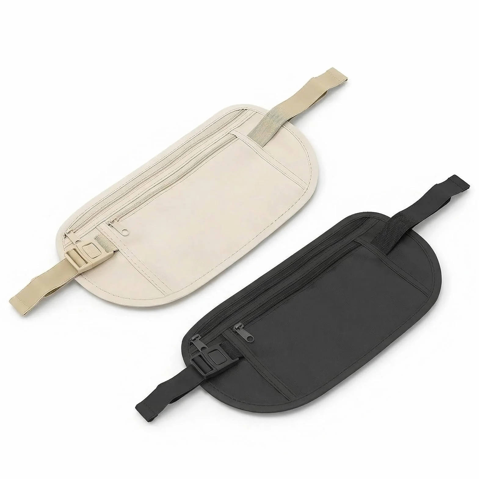 Ceinture d'argent dissimulée avec Blocage RFID, Sac Banane Antivol pour Voyage