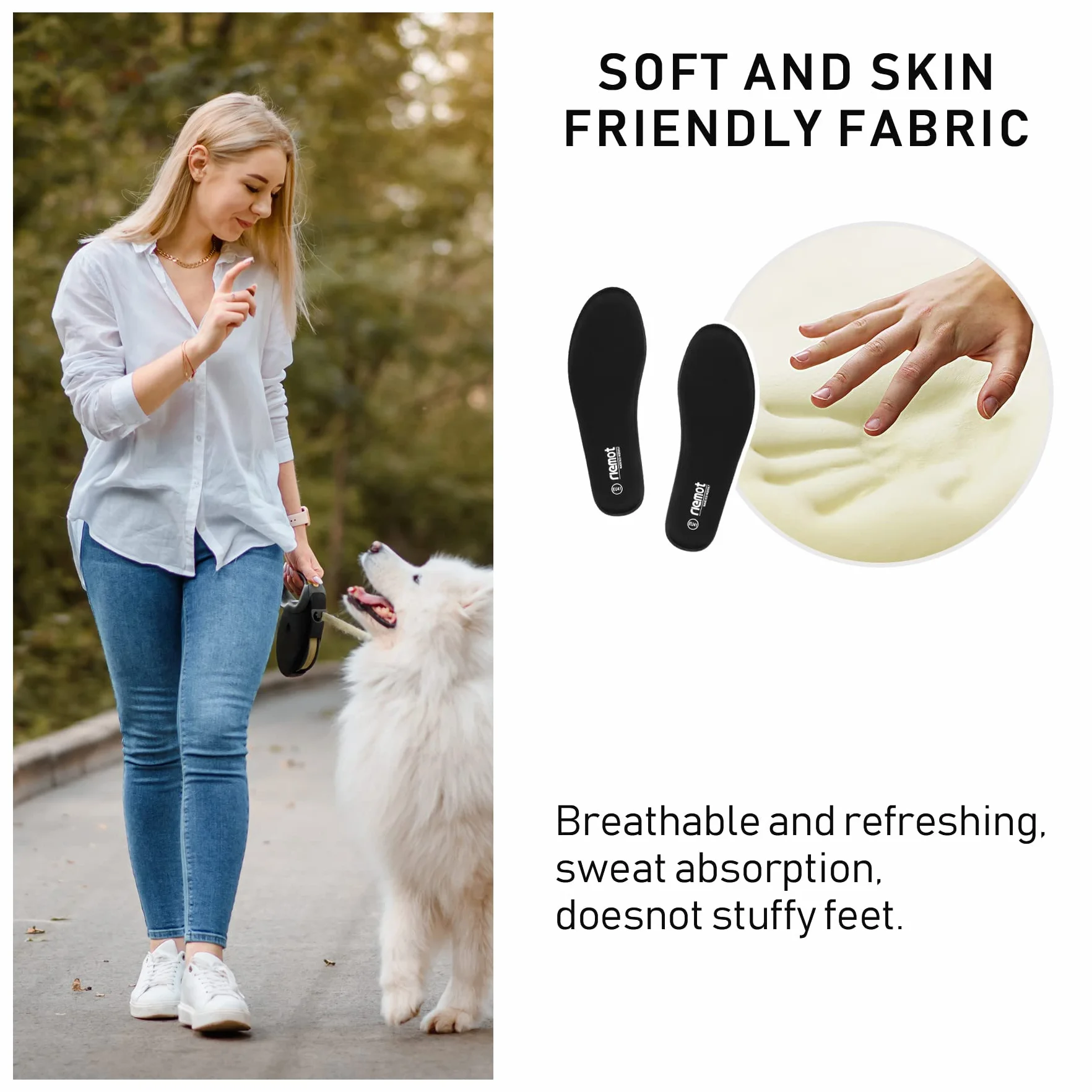 riemot Semelles Chaussures Confort Homme Femme Memoire de Forme Légères Basket Sneakers Sécurité Travail Randonnée