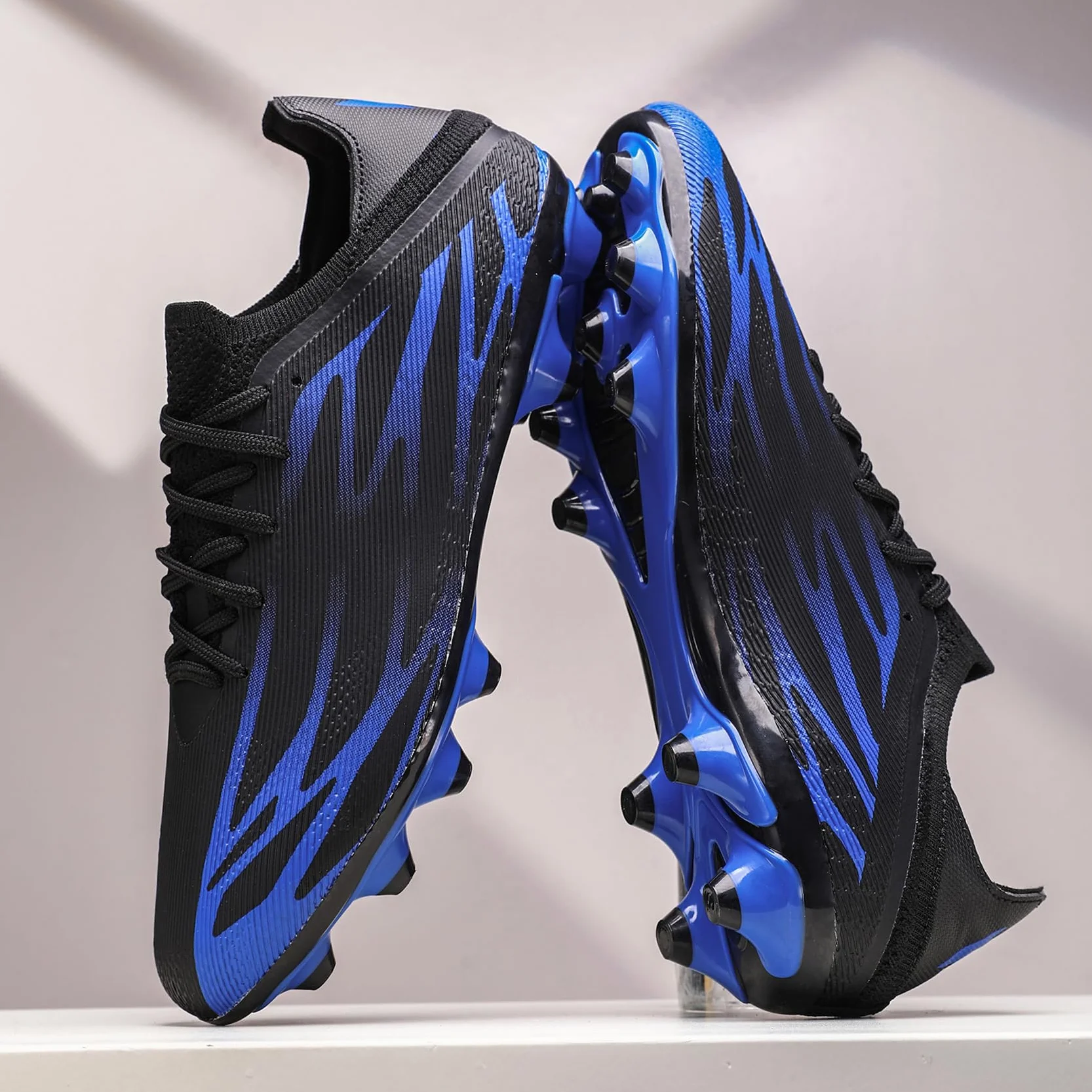 Chaussures de Football Homme Crampons Futsal Professionnel Athlétisme Entrainement