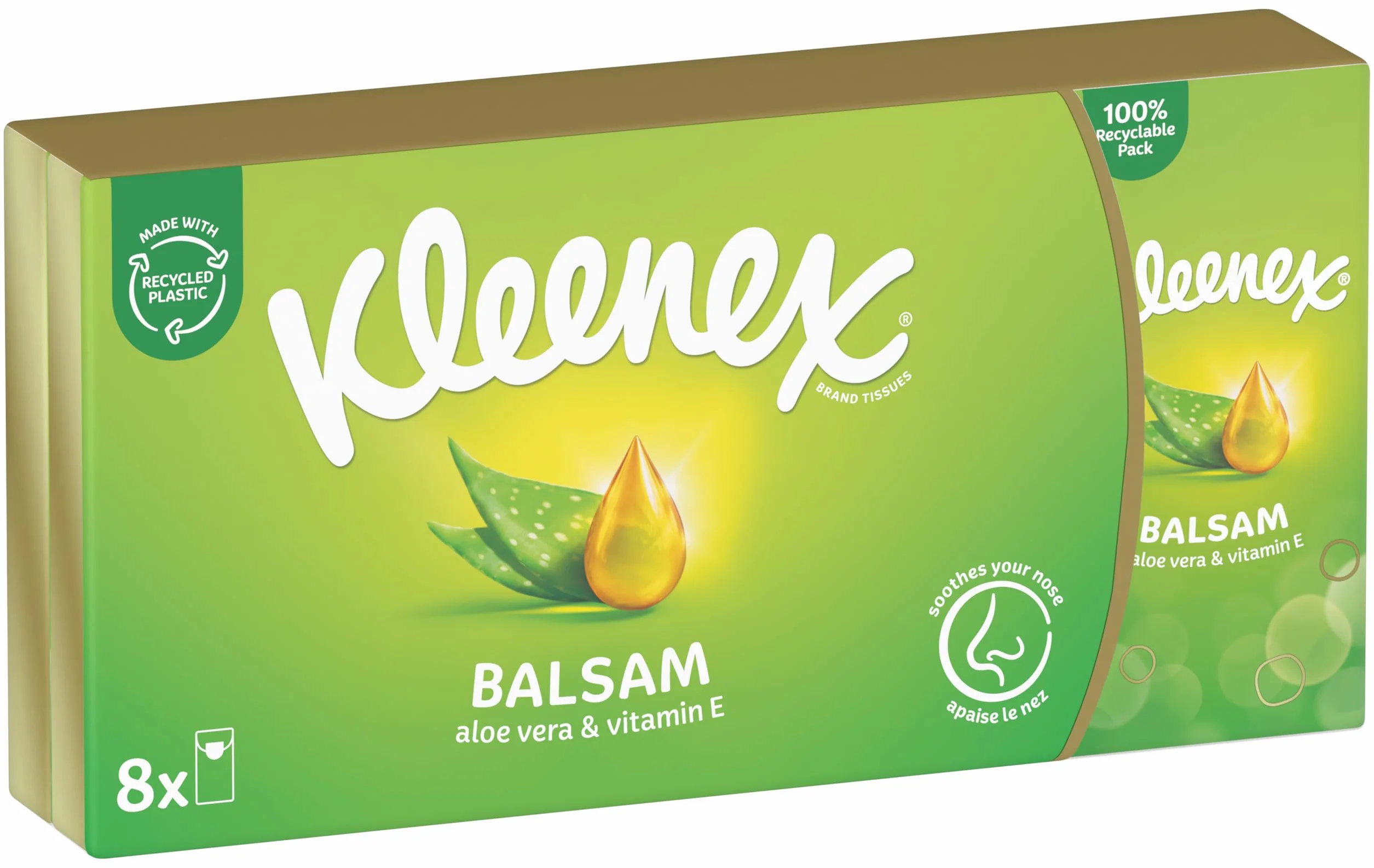 Mouchoirs Kleenex® Balsam Étuis Standard P8 (x10)