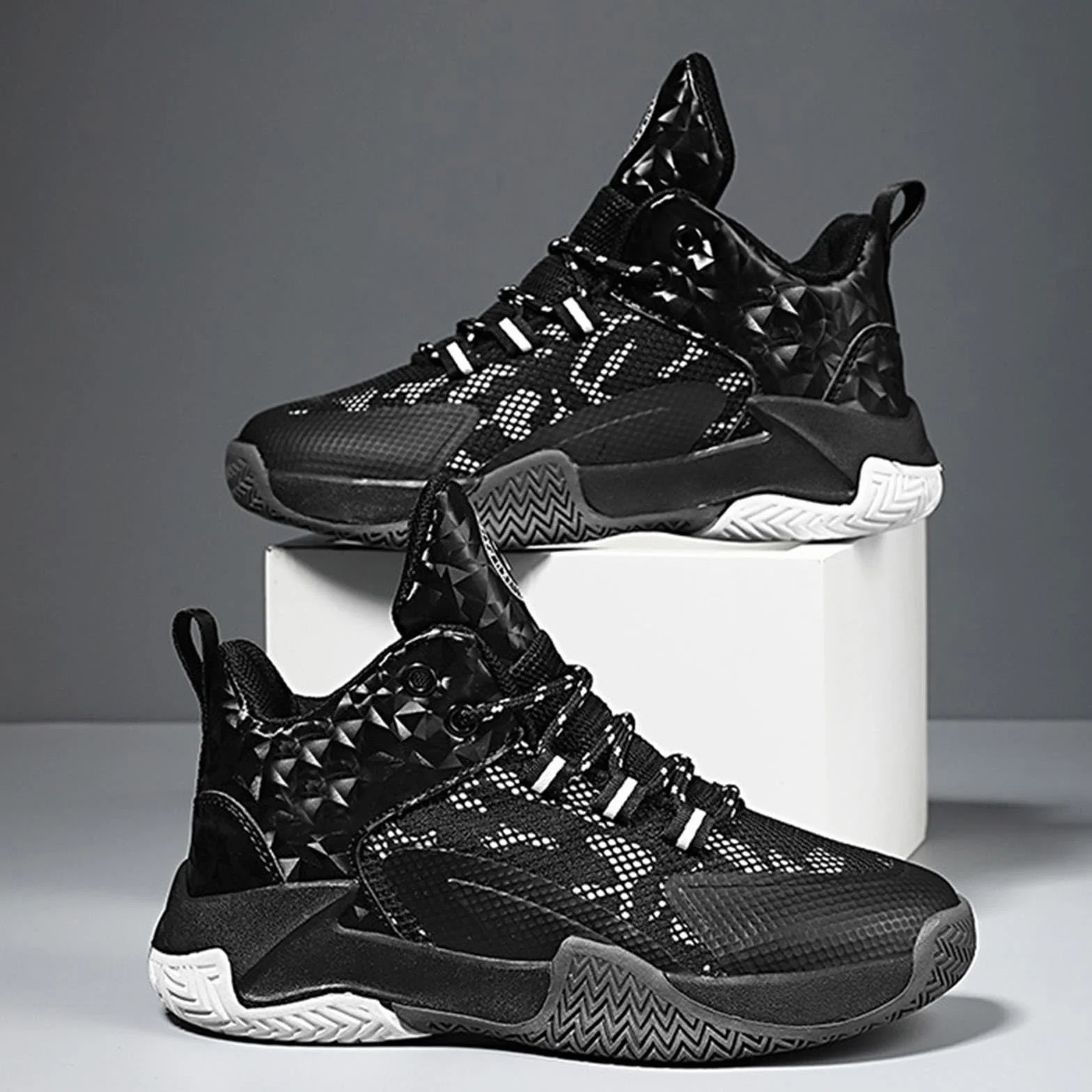 Chaussures de basketball pour fille taille 37 - Chaussures hautes confortables enfant 36
