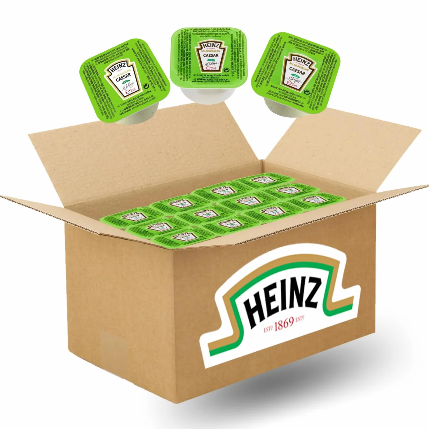 HEINZ | 50 coupelles de sauce CAESAR | Doses individuelles 25 g