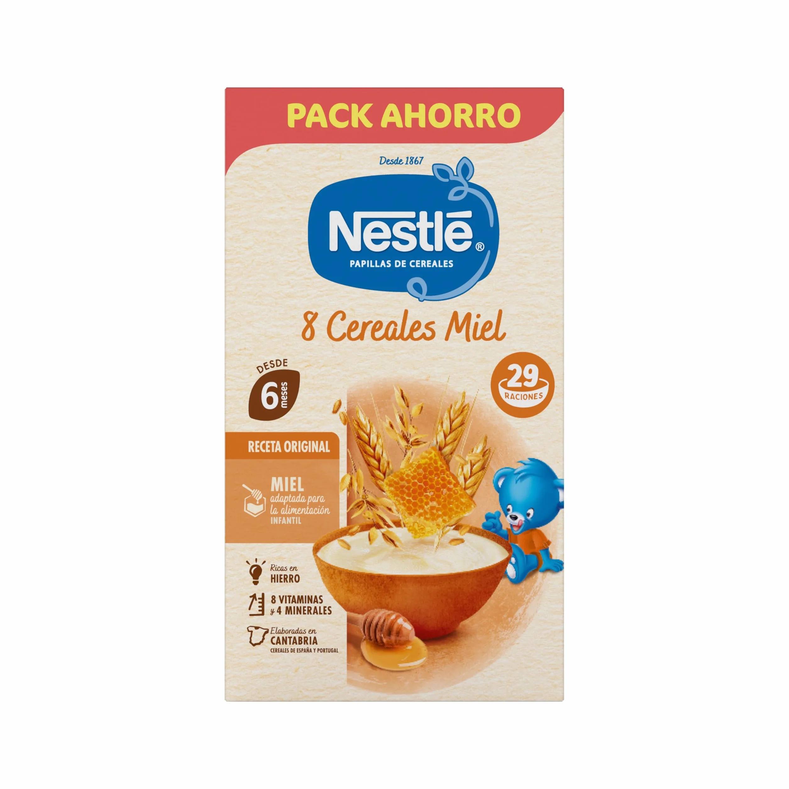 Nestlé Nestle Papilla 8 céréales au miel 725 g