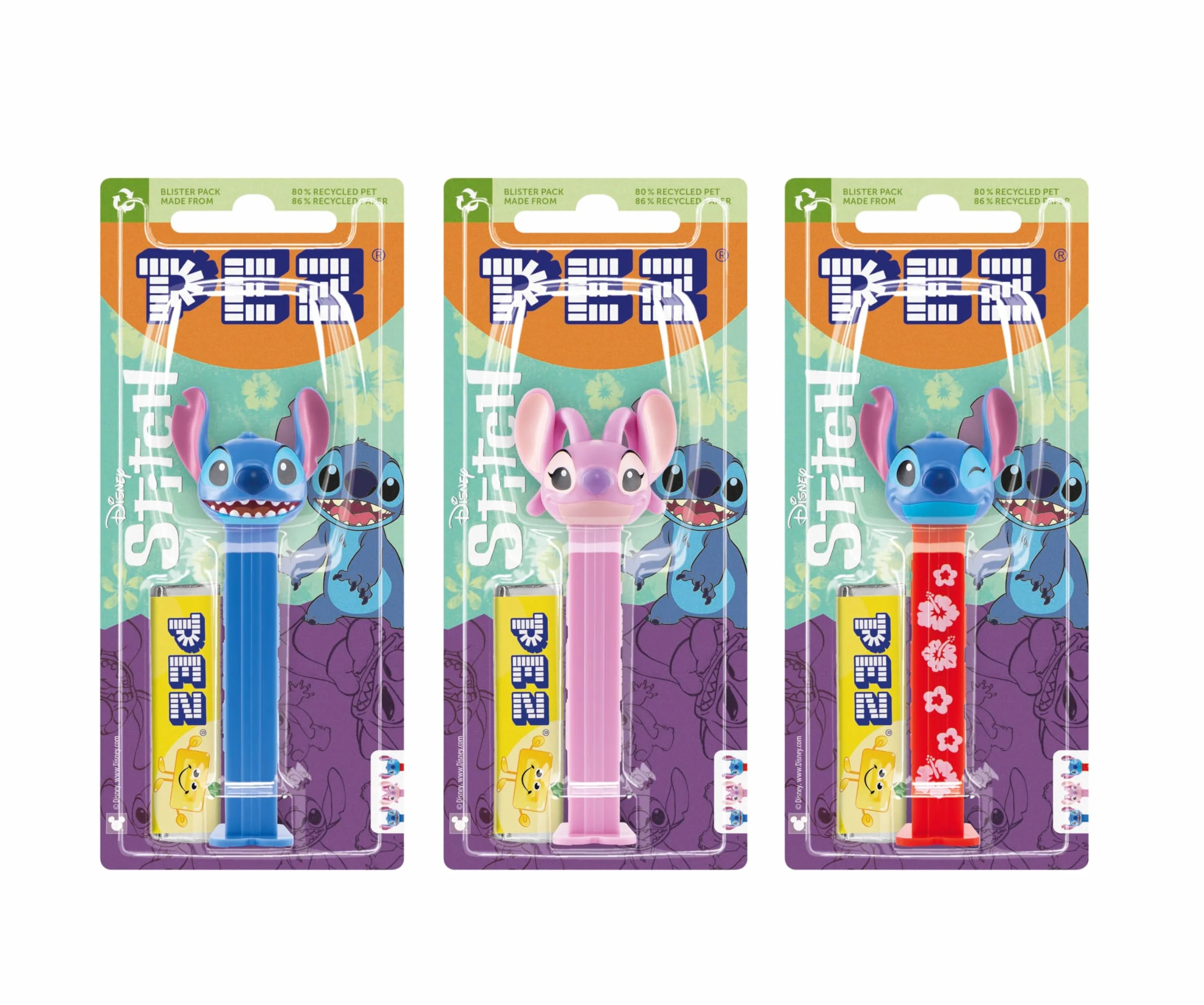 PEZ Boîte Présentoir Stitch 12 Blisters Distributeur Recharge Bonbons