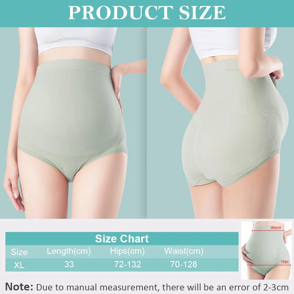ACWOO Culotte Maternité Taille Haute Sans Couture 4Pcs Enceintes Femme Grossesse