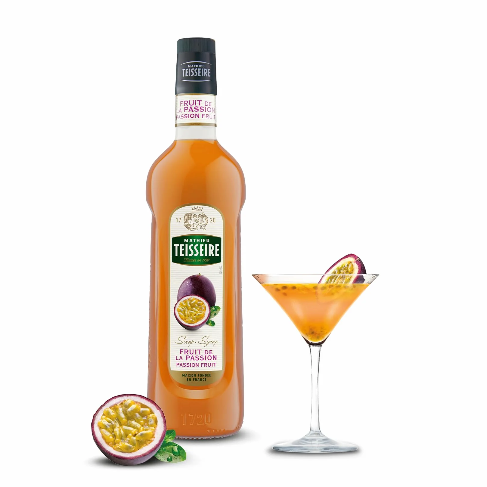 Teisseire Sirop de fruits de la passion de qualité professionnelle 100cl