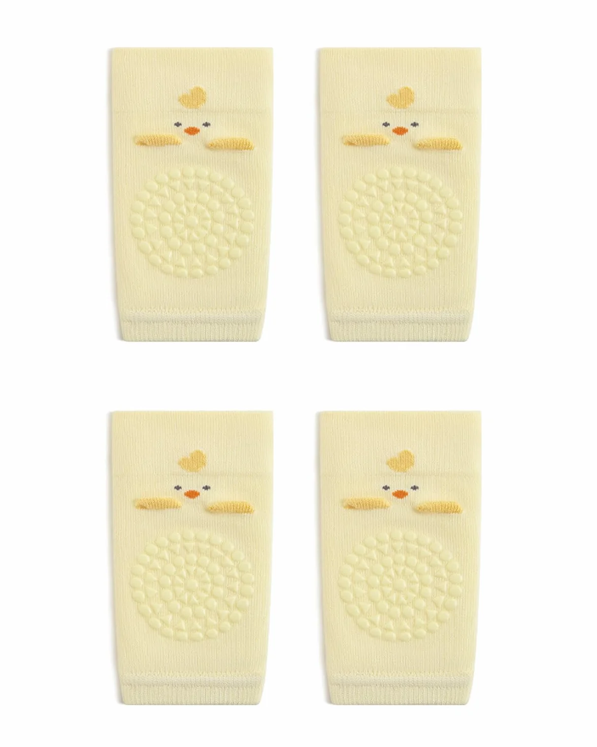 Genouillères Bébé 2 Paires Antidérapantes Anti-Chute Points Silicone Ramper Protection Genoux Souples 0-36 Mois