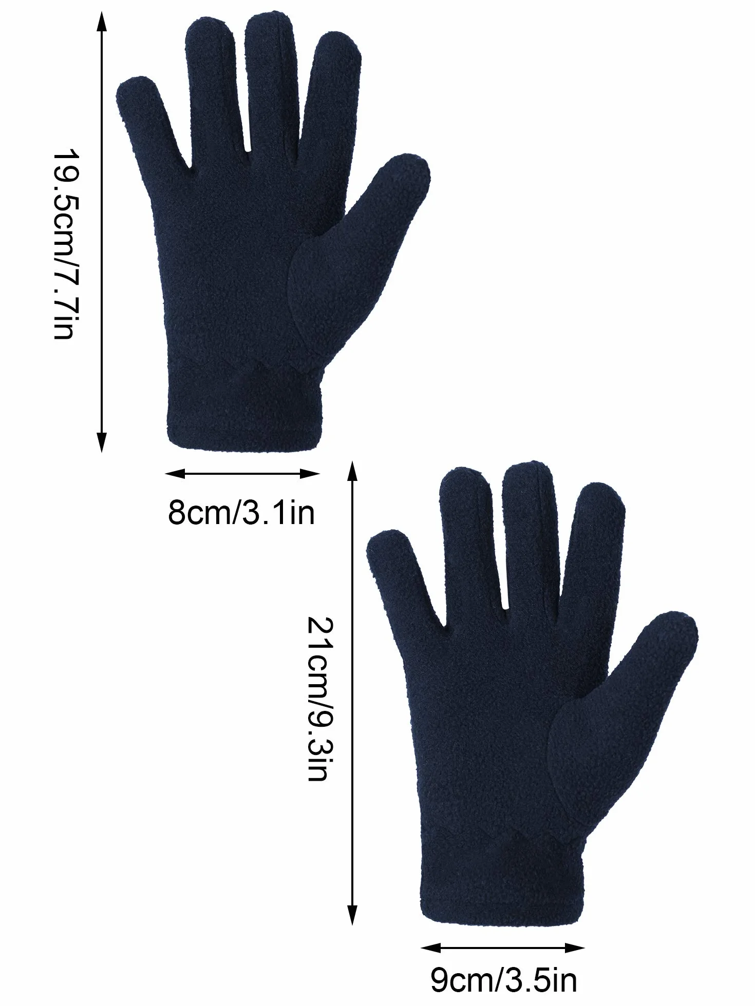 SATINIOR Kids Fleece Winter Gloves 3 Pairs Boys Magic Mittens Soft Warm Outdoor