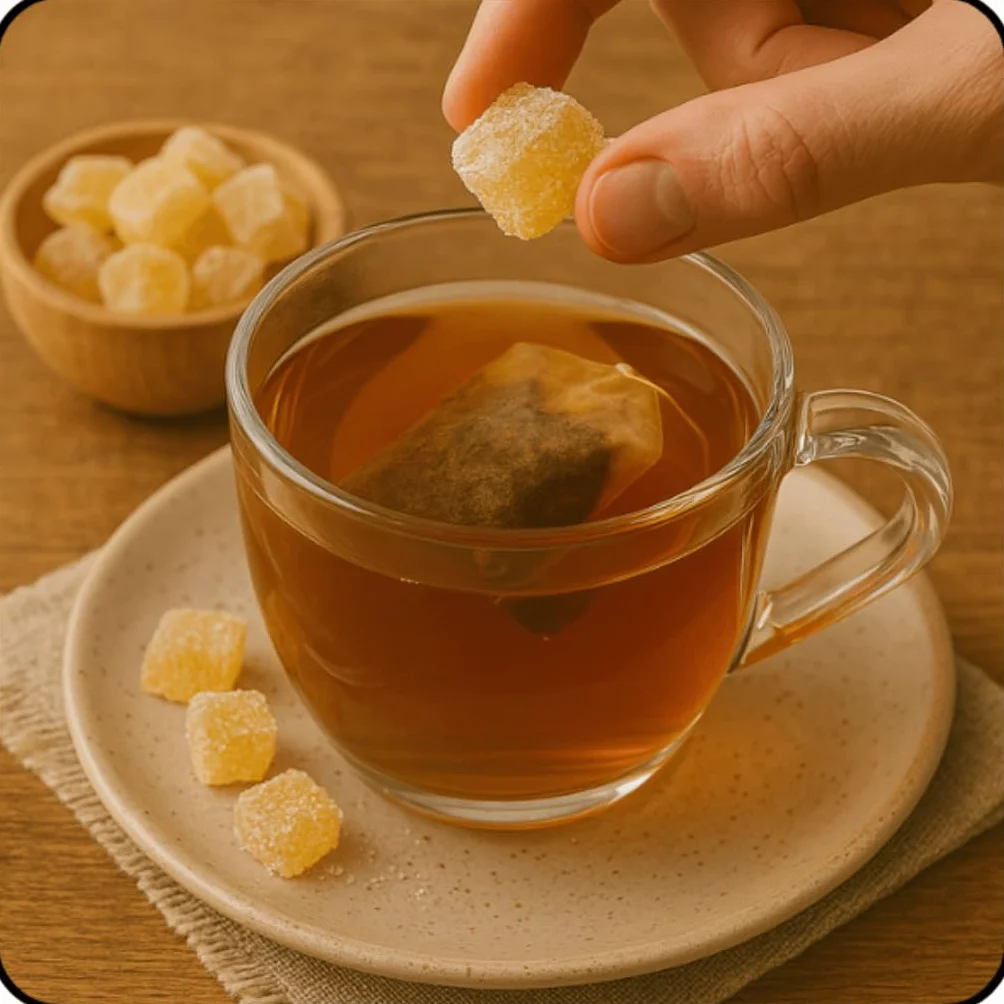 Gingembre Confit En Cubes 500g - Morceaux De Gingembre Sucrés, Idéal Pour Thé, Infusions, Pâtisserie, Desserts, Snacks Et Cuisine Maison