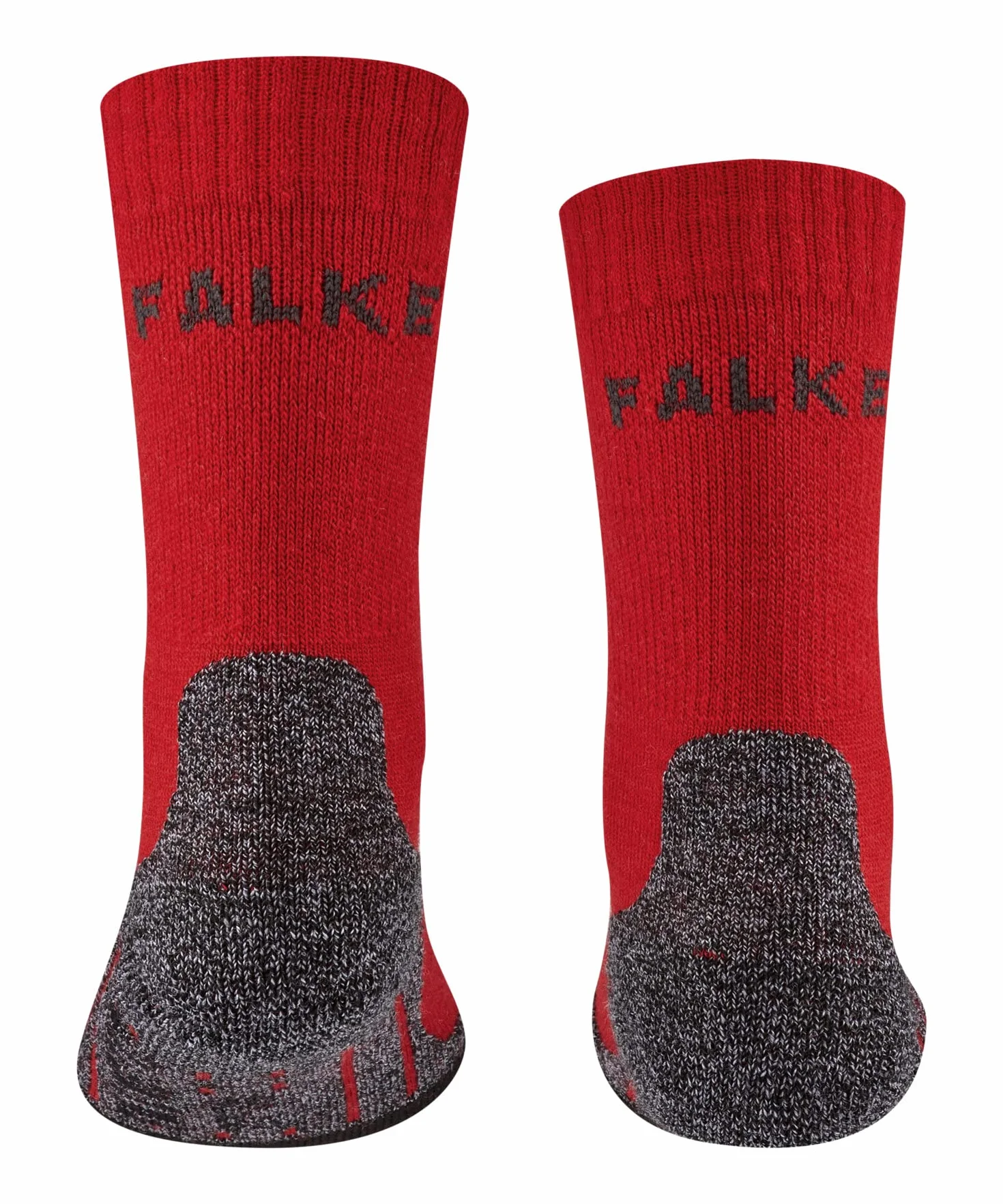 FALKE TK2 K So laine Chaussettes de randonnée Mixte enfant Rouge Fire 35-38