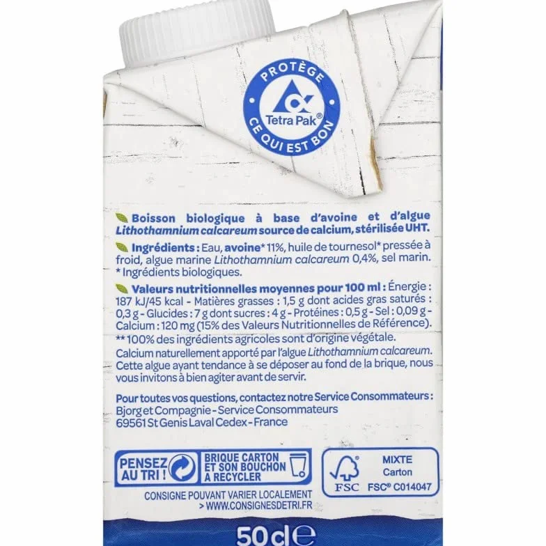 BOISSON AVOINE BIO 500ML, BJORG, LOT DE 4