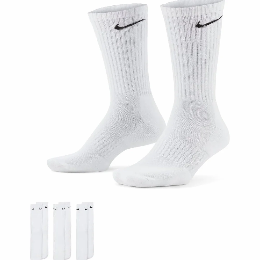 Nike Cush Crew Socquettes Mixte Lot de 3