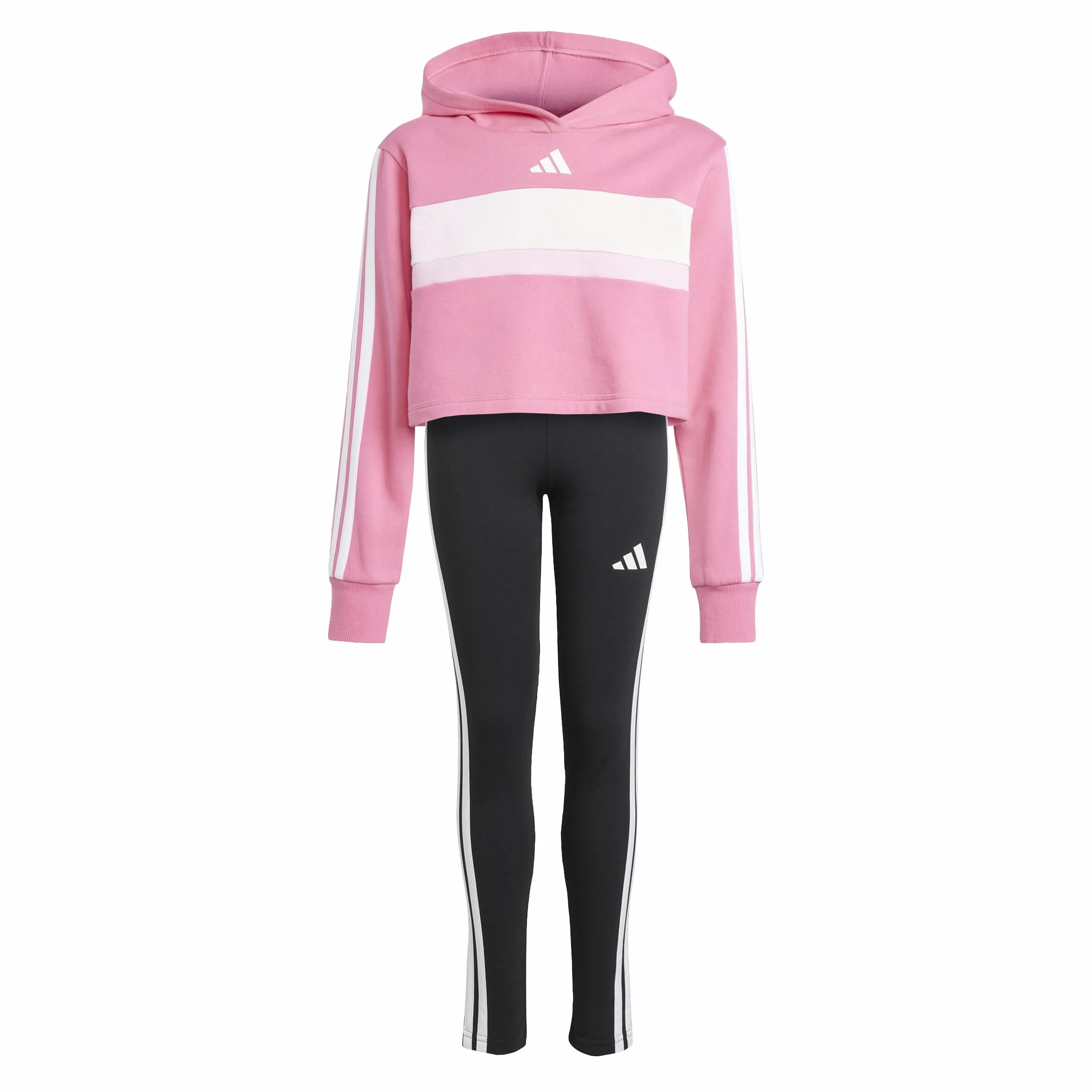 Adidas Seasonal Essentials Tiberio 3 Stripes Fleece Leggings Set Fille