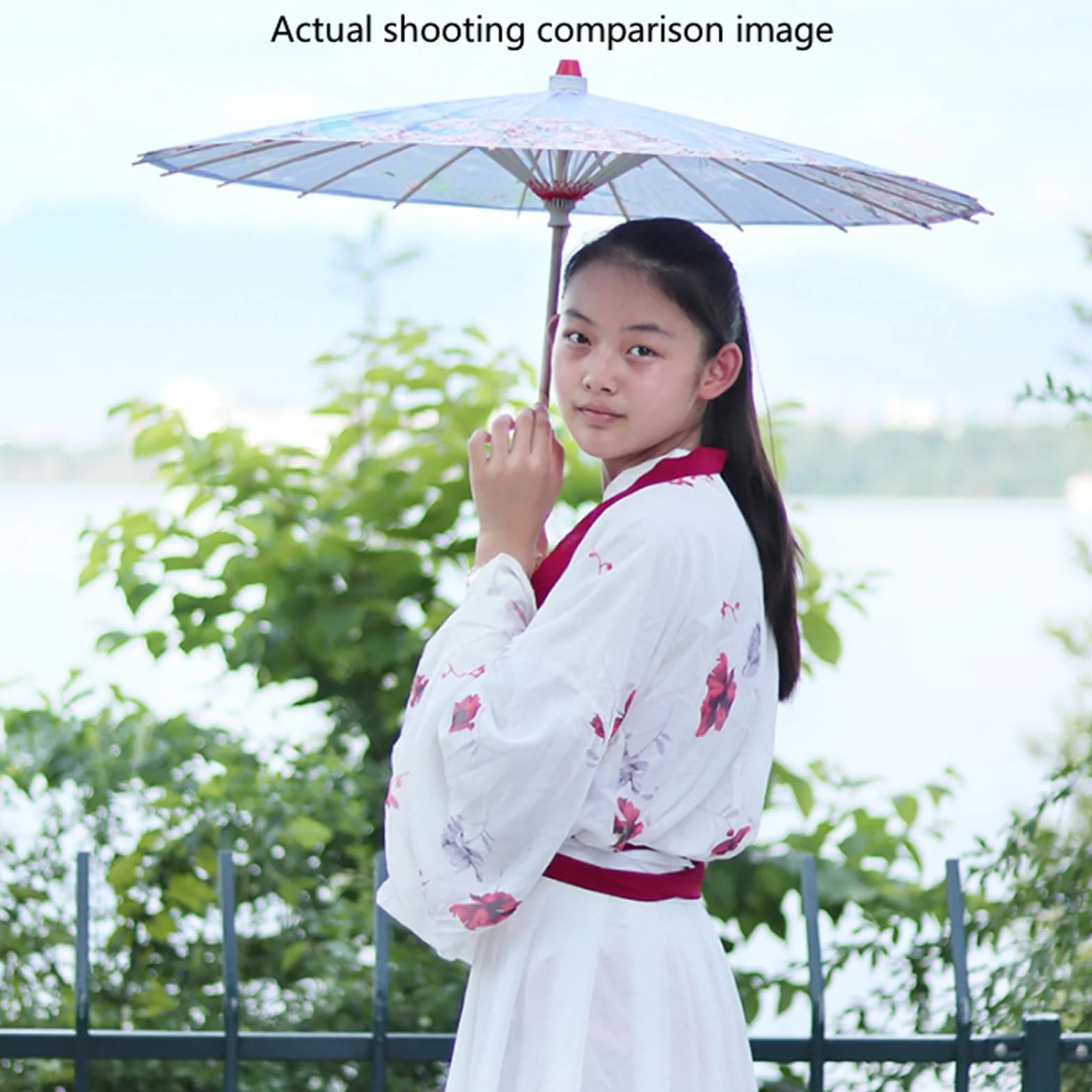 Ombrelle Papier Huilé Japonaise, Parapluie Décoratif Asiatique pour Danse