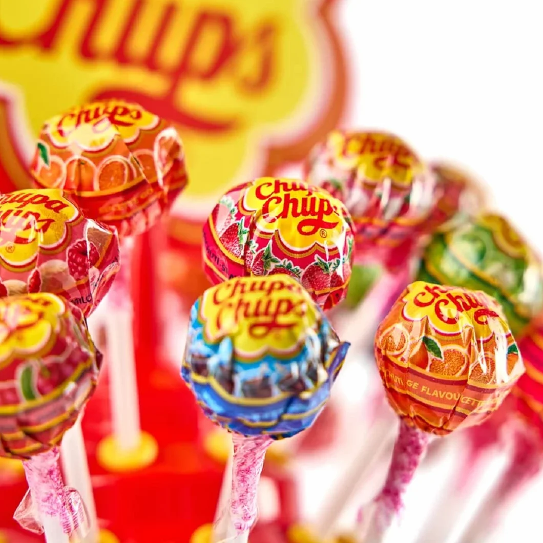 Chupa Chups Roue Personnalisée avec Photo - Manège de 100 Sucettes avec 7 Goûts différents (Tour - 100 sucettes)
