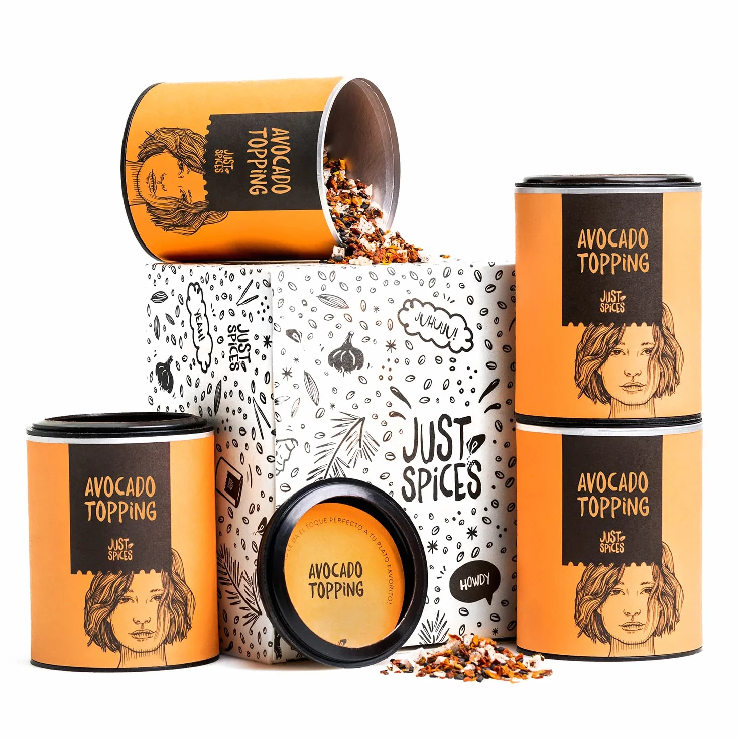 Just Spices Garniture d'avocat (4 x 60 g)