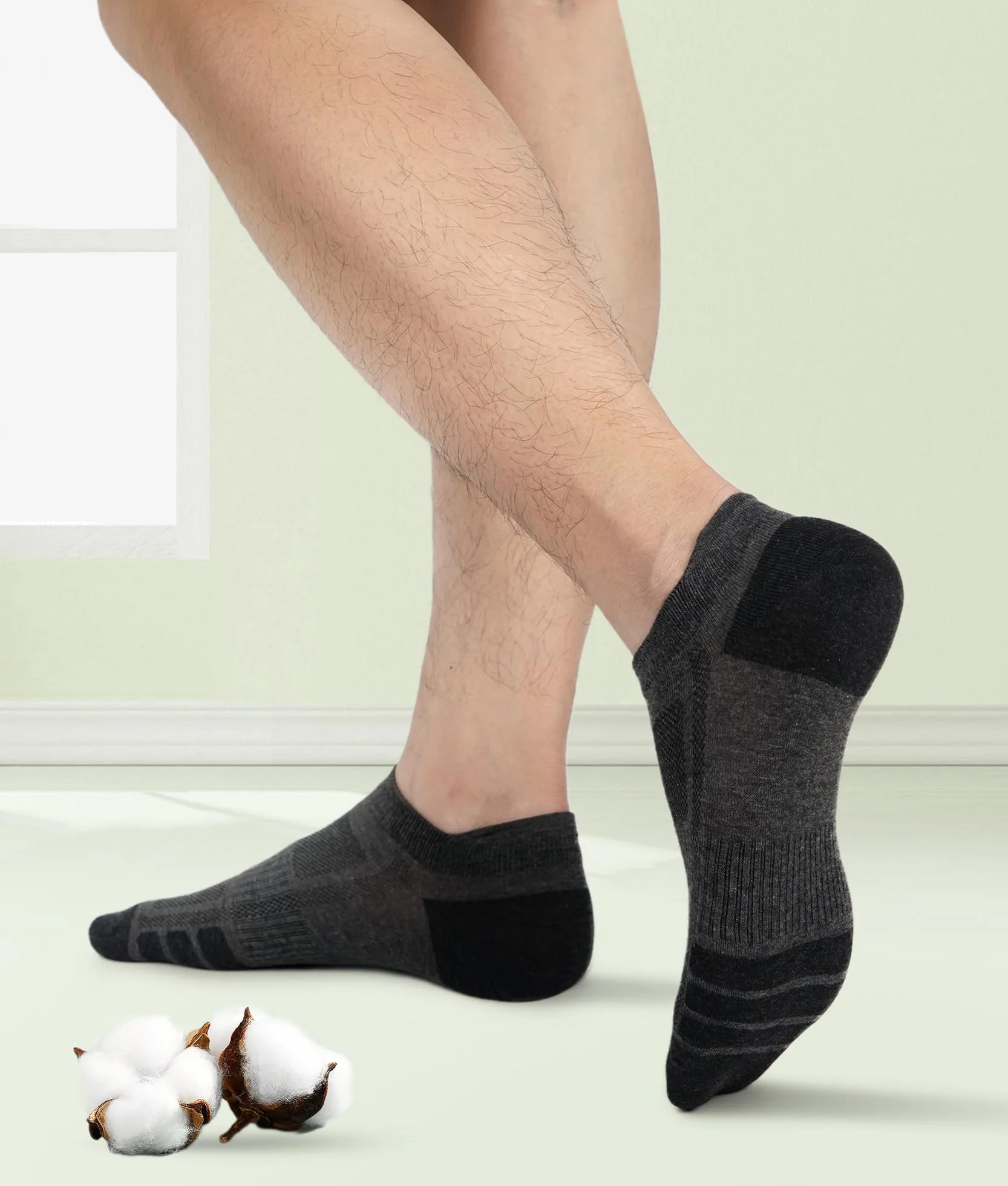 FORVEVO Chaussettes Homme Femme 10 Paires, Chaussettes de Sport en Coton Respirant Running