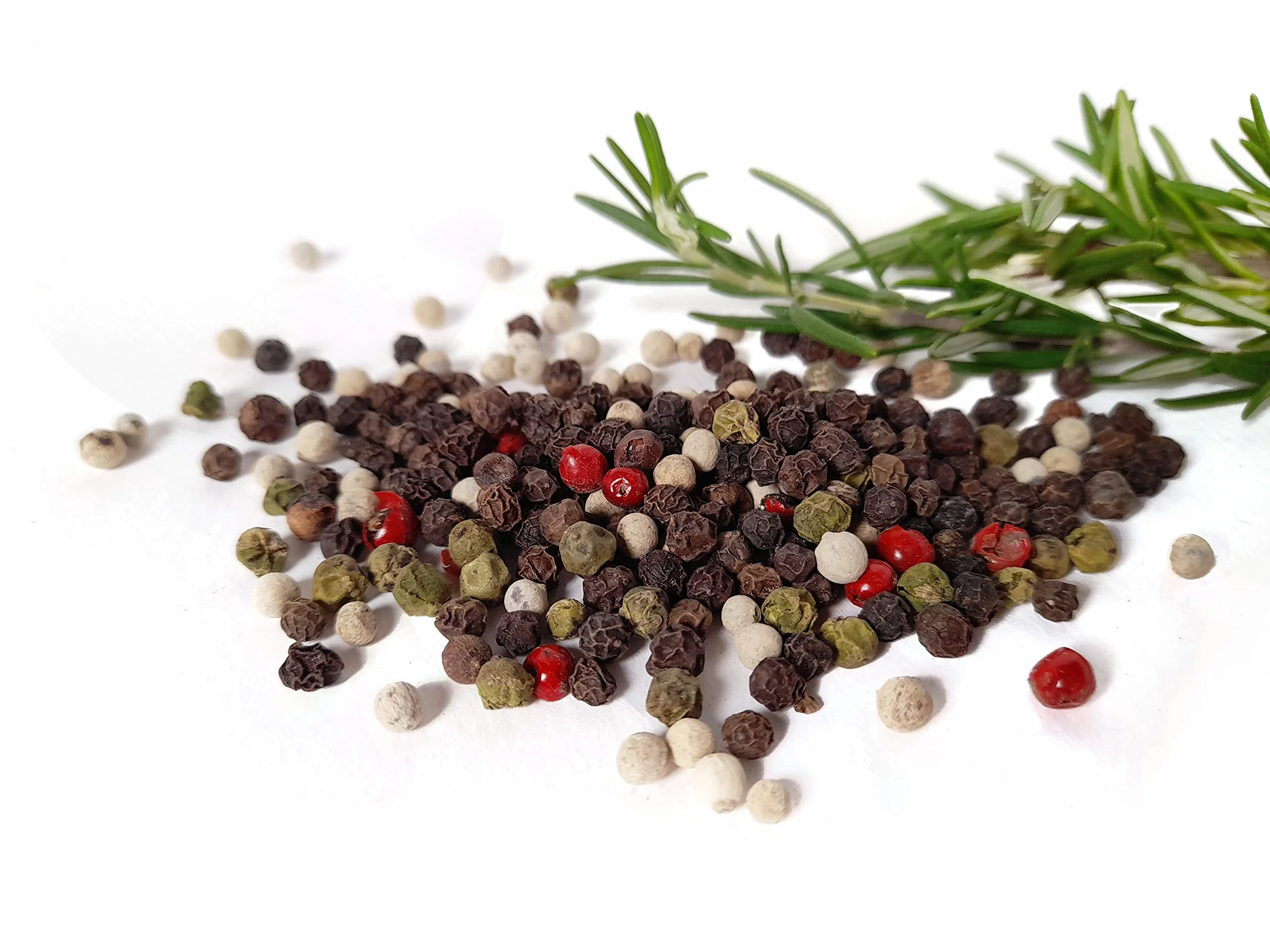 Minotaur Spices | Poivre coloré entier | 2 x 500 g (1 kg) | Poivre à 4 baies mélange de grains noirs, blancs, verts et roses