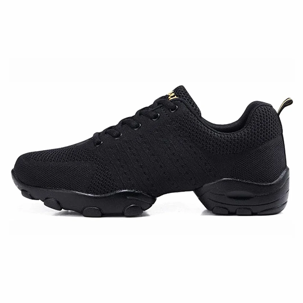 Chaussures de Jazz pour Hommes, Chaussures de Danse Latines en Cuir Respirantes, Noir, Taille 44 EU