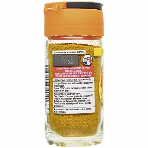DUCROS - Curry Poudre 42G - Lot De 4 - Livraison Gratuite