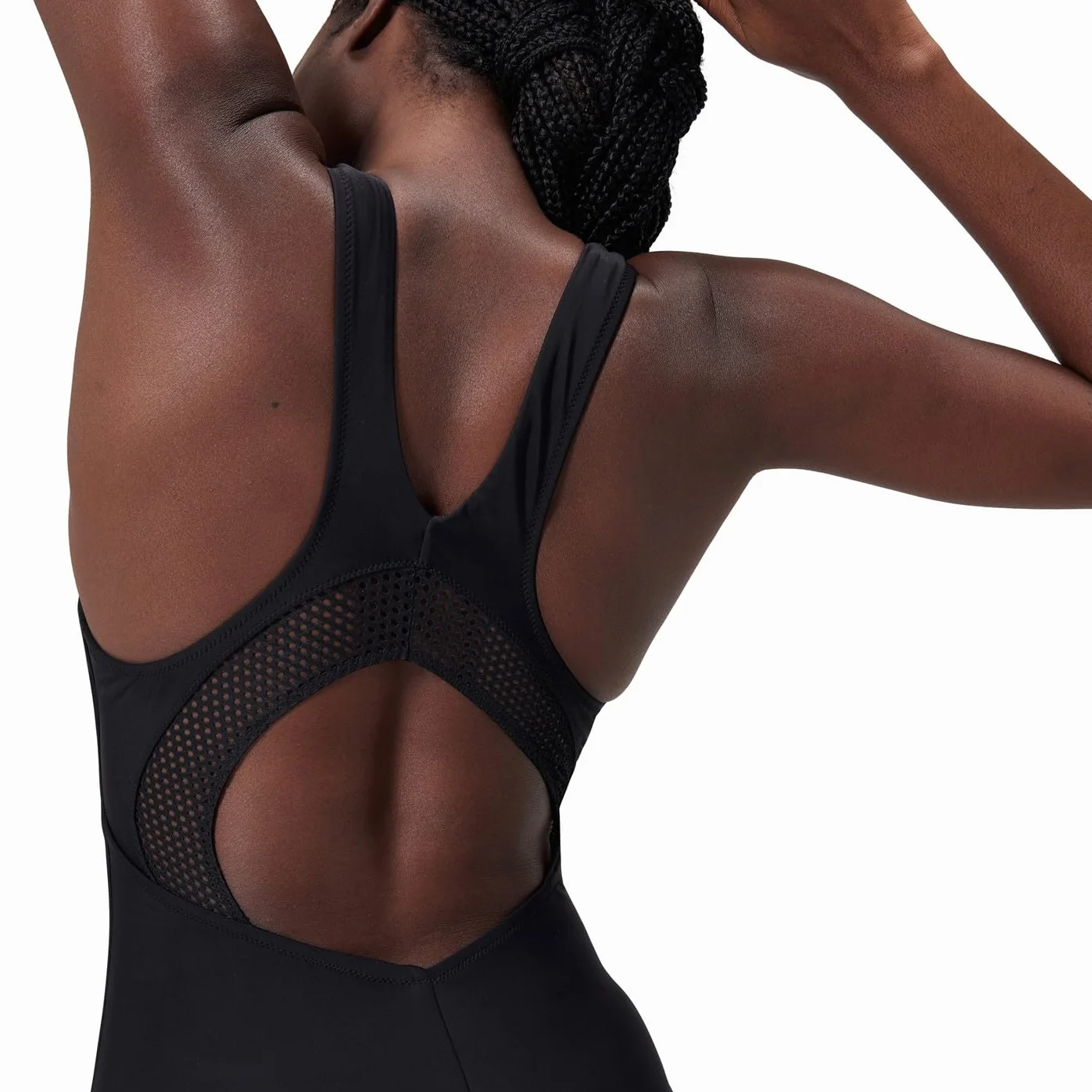 Speedo Solid Scoop Mesh 1 Piece Swimsuit Maillot de Bain Femme