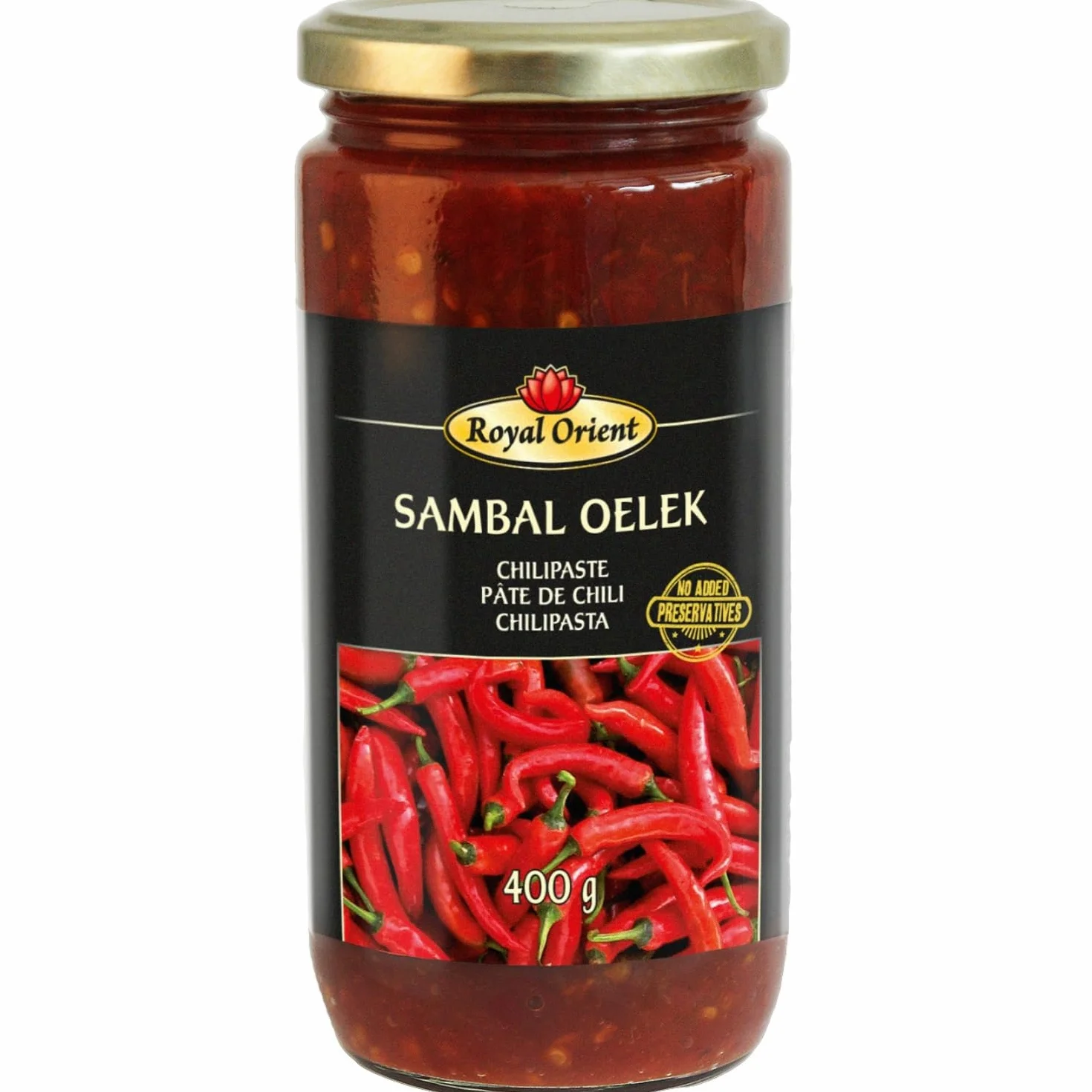 ROYAL ORIENT - Pâte de Chili Sambal Oelek - (1 X 400 GR)
