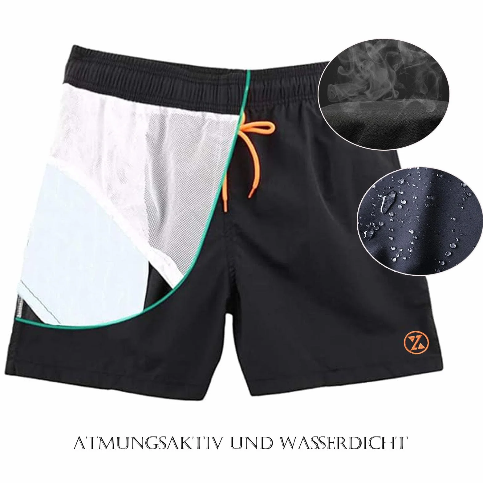 ZOXOZ Short de Bain Homme avec Poches Étanche Séchage Rapide