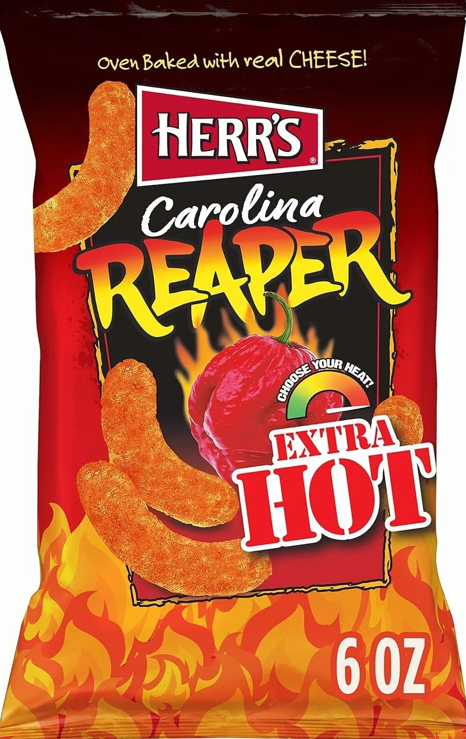 Herr's - Carolina Reaper Cheese Curls - 184g