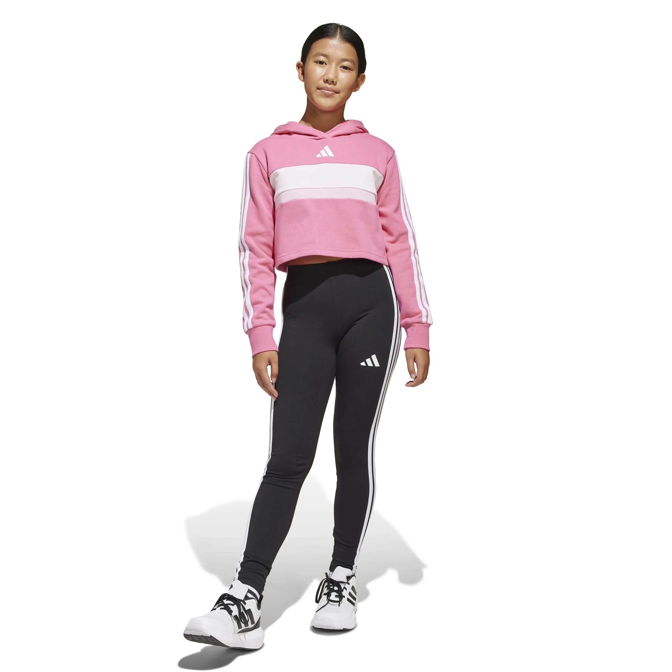 Adidas Seasonal Essentials Tiberio 3 Stripes Fleece Leggings Set Fille