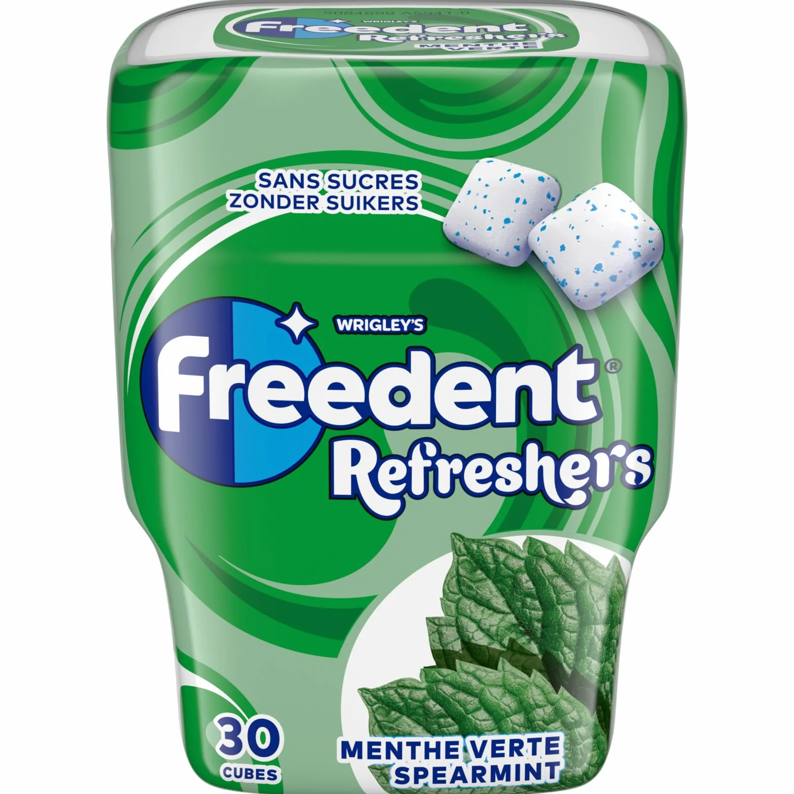 FREEDENT REFRESHERS Chewing-gum Menthe Verte Boîte de 30 Dragées Sans Sucres