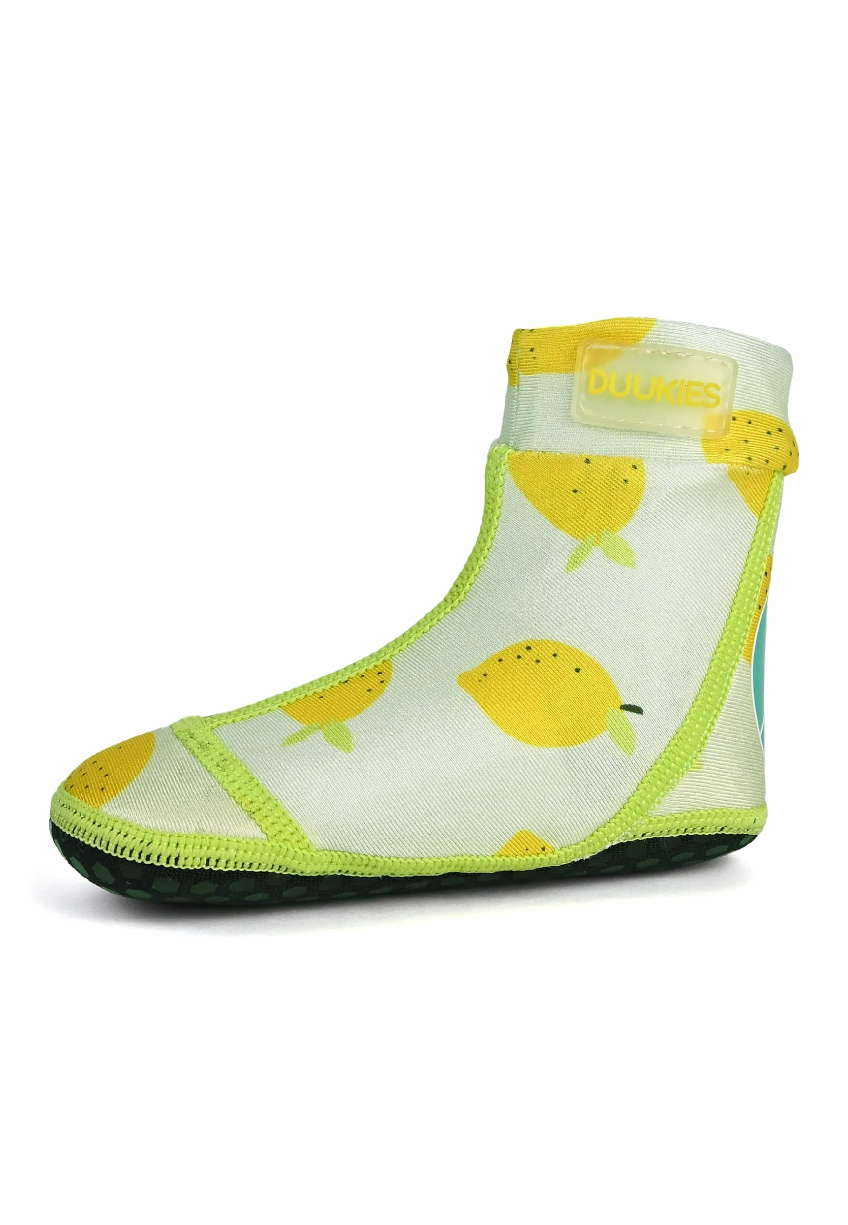 Duukies Chaussettes de plage antidérapantes enfant Motif citron menthe