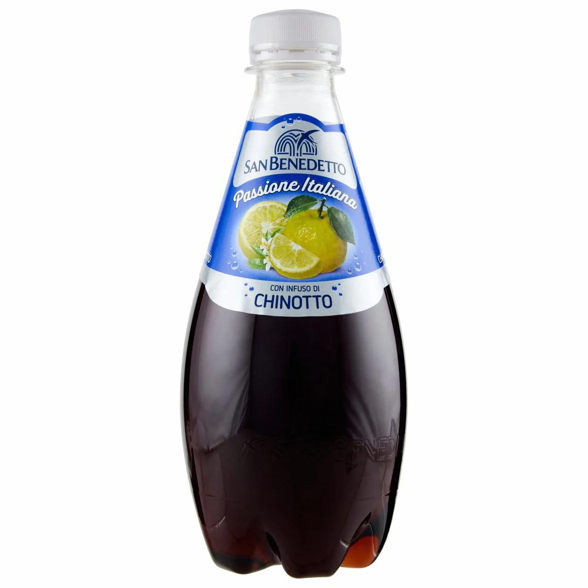 San Benedetto Chinotto Passione Italiana Lot de 12 flacons de soude 100 % italienne en PET 40 cl