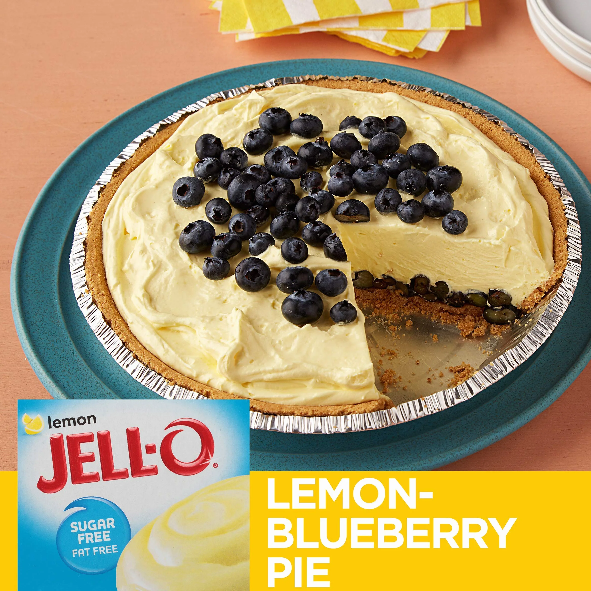 Jell-O Sugar-Free Instant Pudding and Pie Filling, Lemon, 1-Ounce Boxes (Pack of 6) by JELL-O
