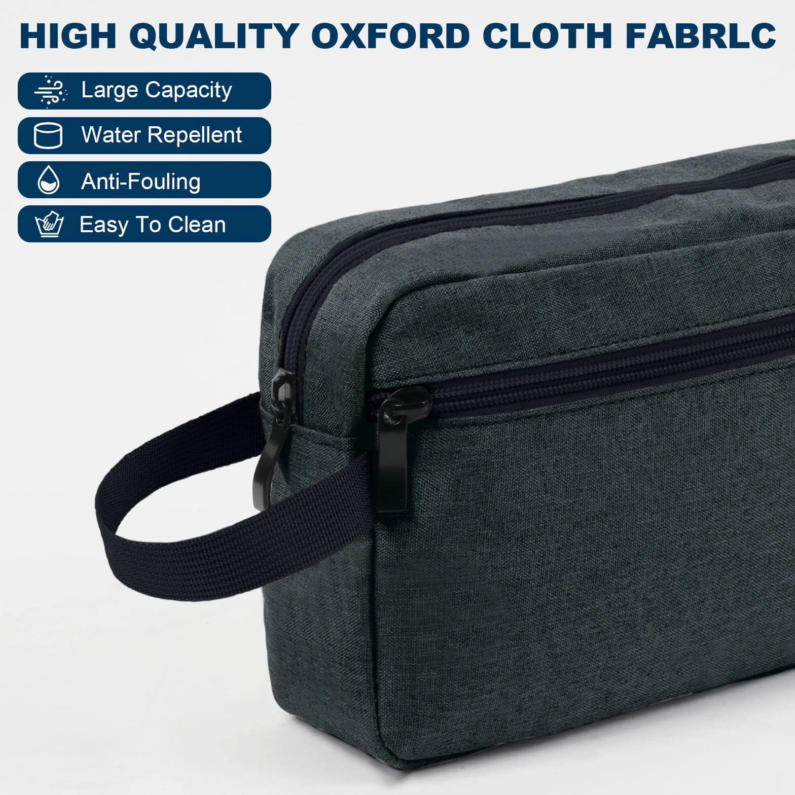 Aucuu Trousse de Toilette Voyage Homme, Organisateur de Toilette Avion, Grande Trousse de Rasage Imperméable