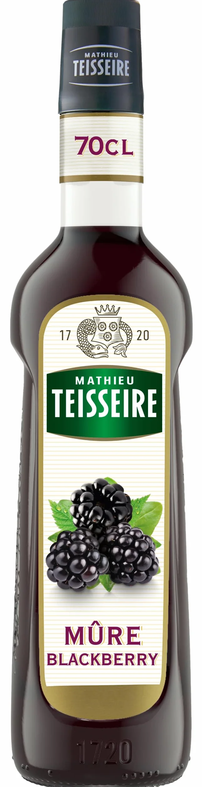 Teisseire Sirop de mûre de qualité professionnelle 70cl
