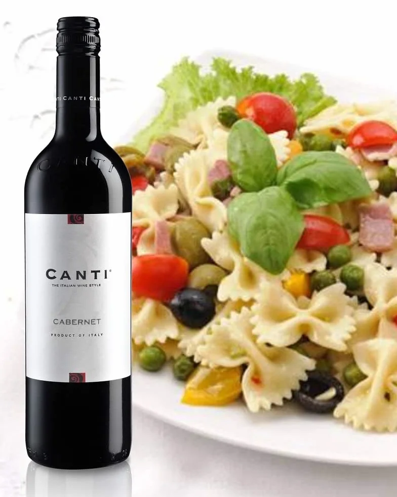 Canti - Cabernet Vin Rouge Italien Sec, Saveur Équilibrée et Tannique, Goût Robuste et Minéral, 6x750 ml