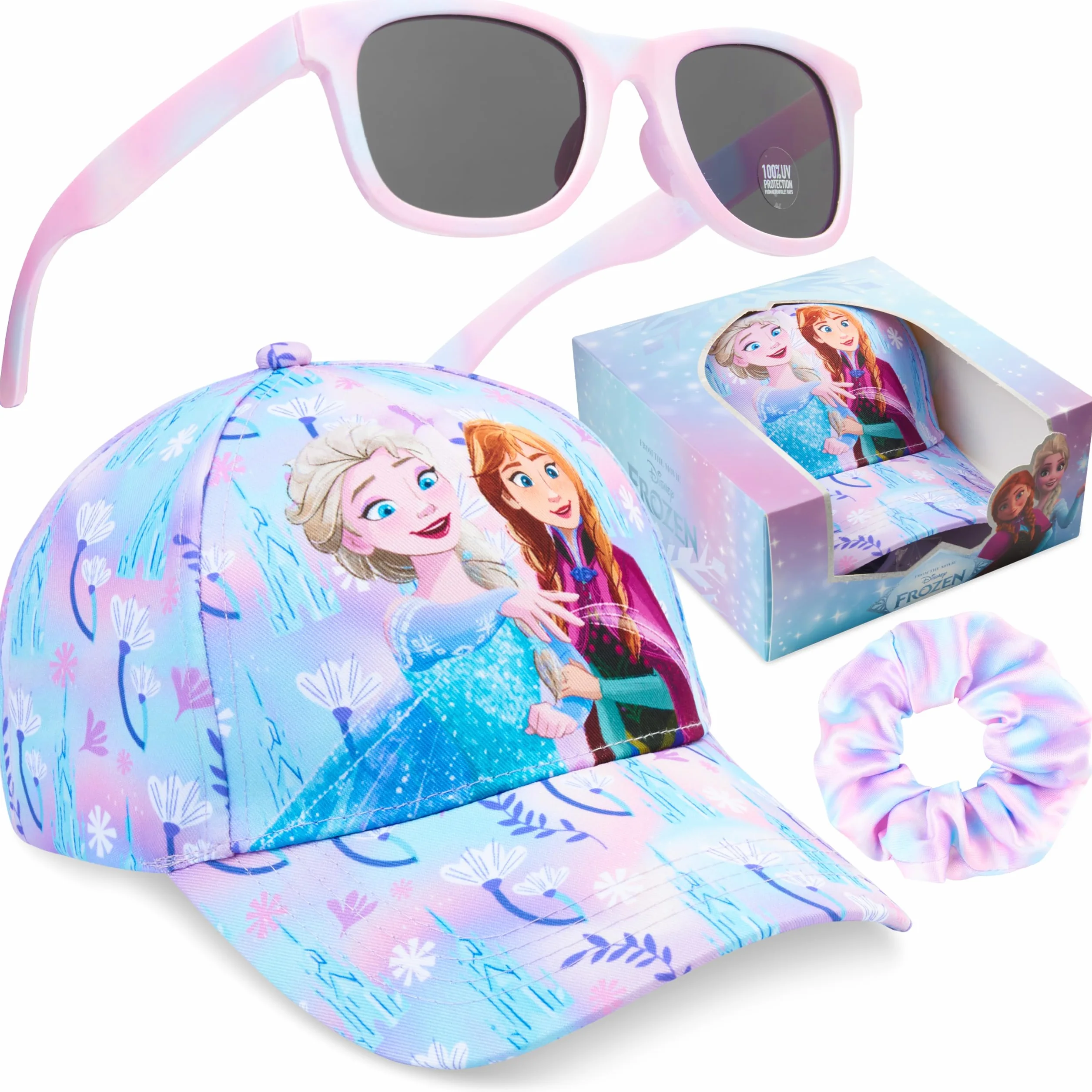 Casquette Fille Disney Princesse Pat Patrouille Reine des Neiges Minnie Mouse Lunettes de Soleil Chouchou Set