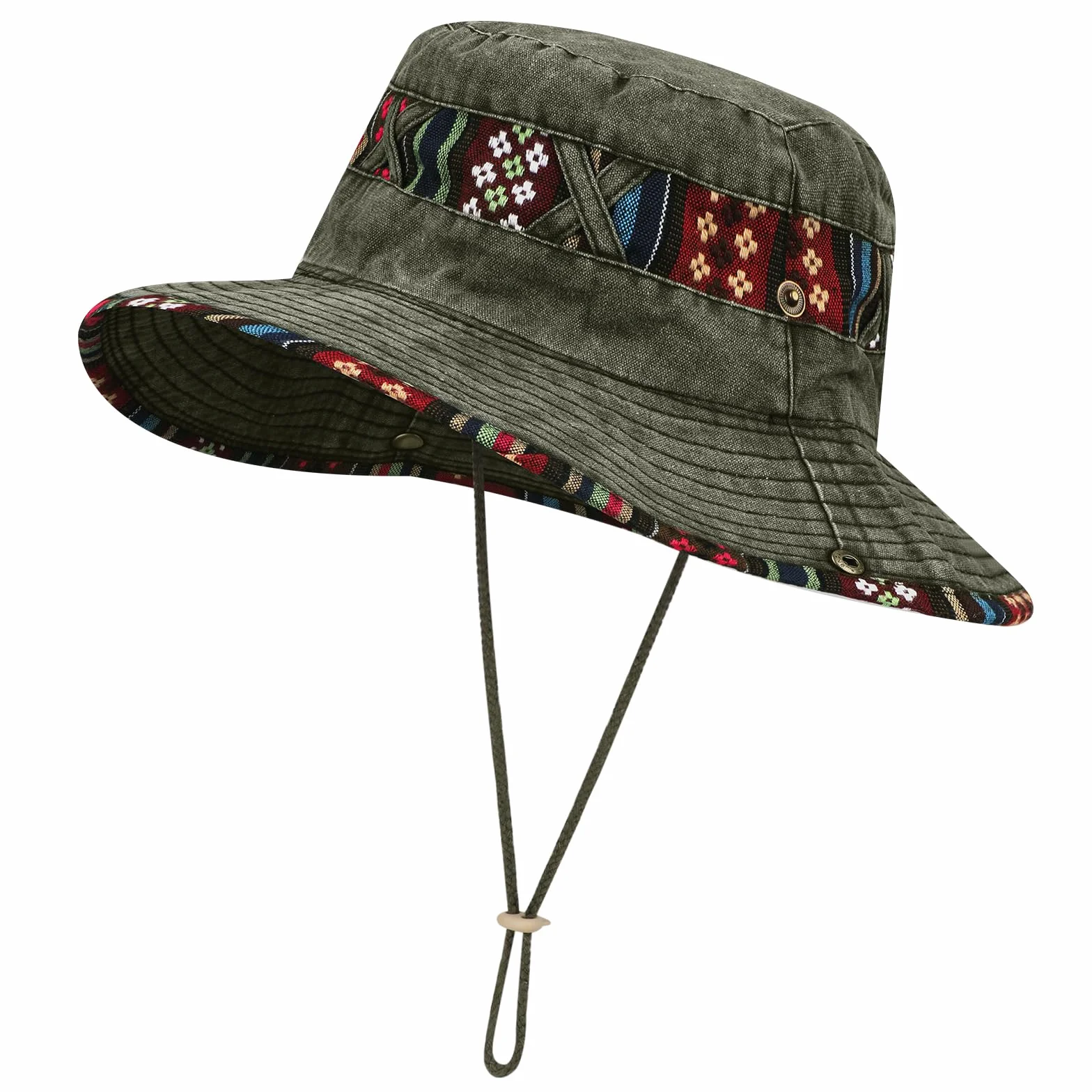Chapeau Boonie en Denim Coton UPF 50+ Pliable Homme Femme
