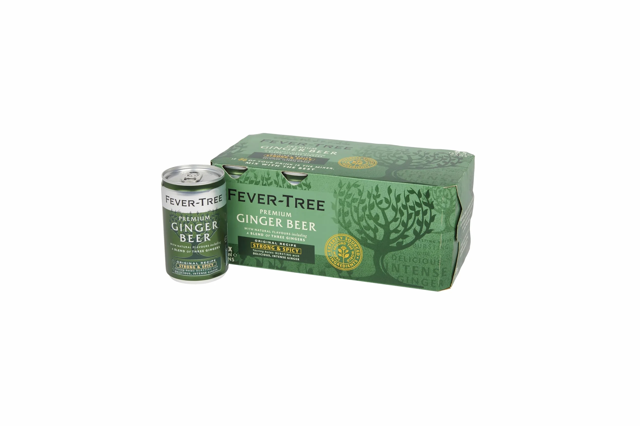 FEVER-TREE 3 Packs de 8 canettes de 150 ml -Premium Ginger Beer