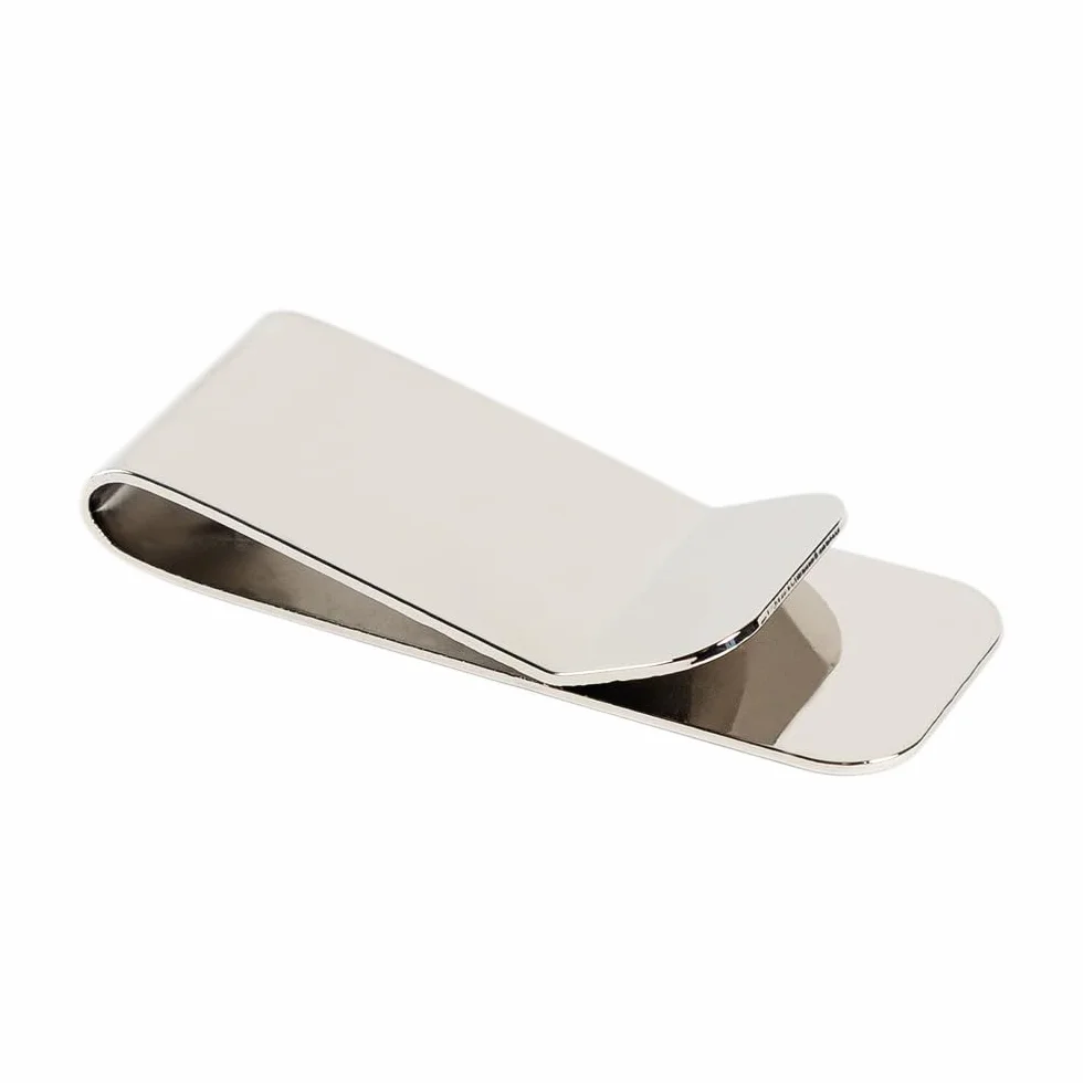 Ocadeau Pince à Billets en métal argenté personnalisée – Gravure Texte sur Clip rectangulaire – Accessoire pour Cartes & Billets
