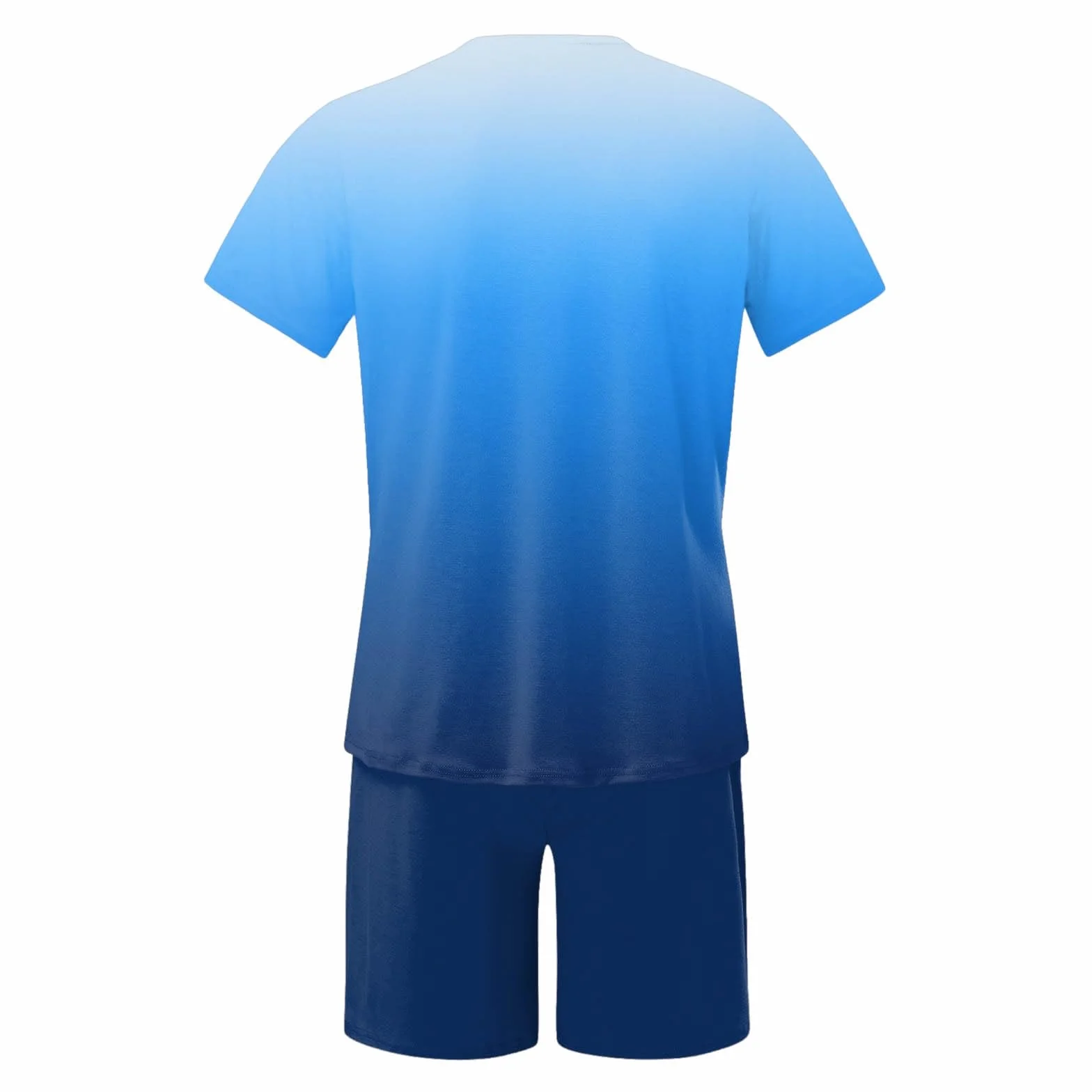 Ensemble Jogging Homme Court Ete Chic Baggy 2 Pièces T-Shirt Imprimé Lettrage Short Cordon Respirant Survetement Plage