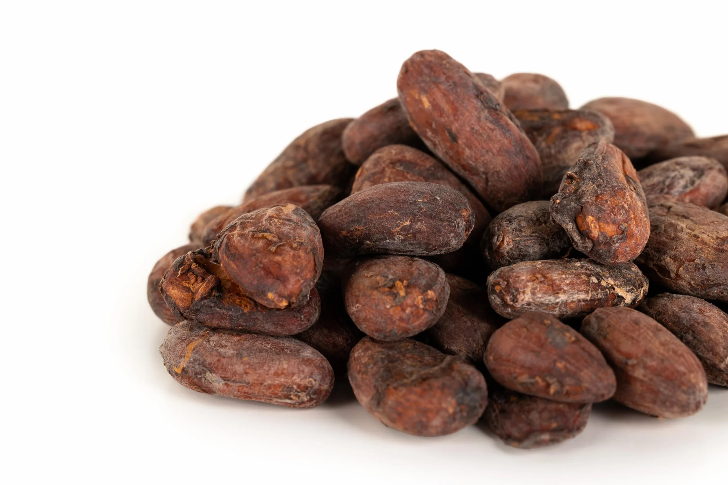 Fèves de cacao entières 500 g Fèves de cacao crues de qualité supérieure Origine naturelle Arôme riche Ingrédient polyvalent pour la pâtisserie, la fabrication de chocolat et les infusions