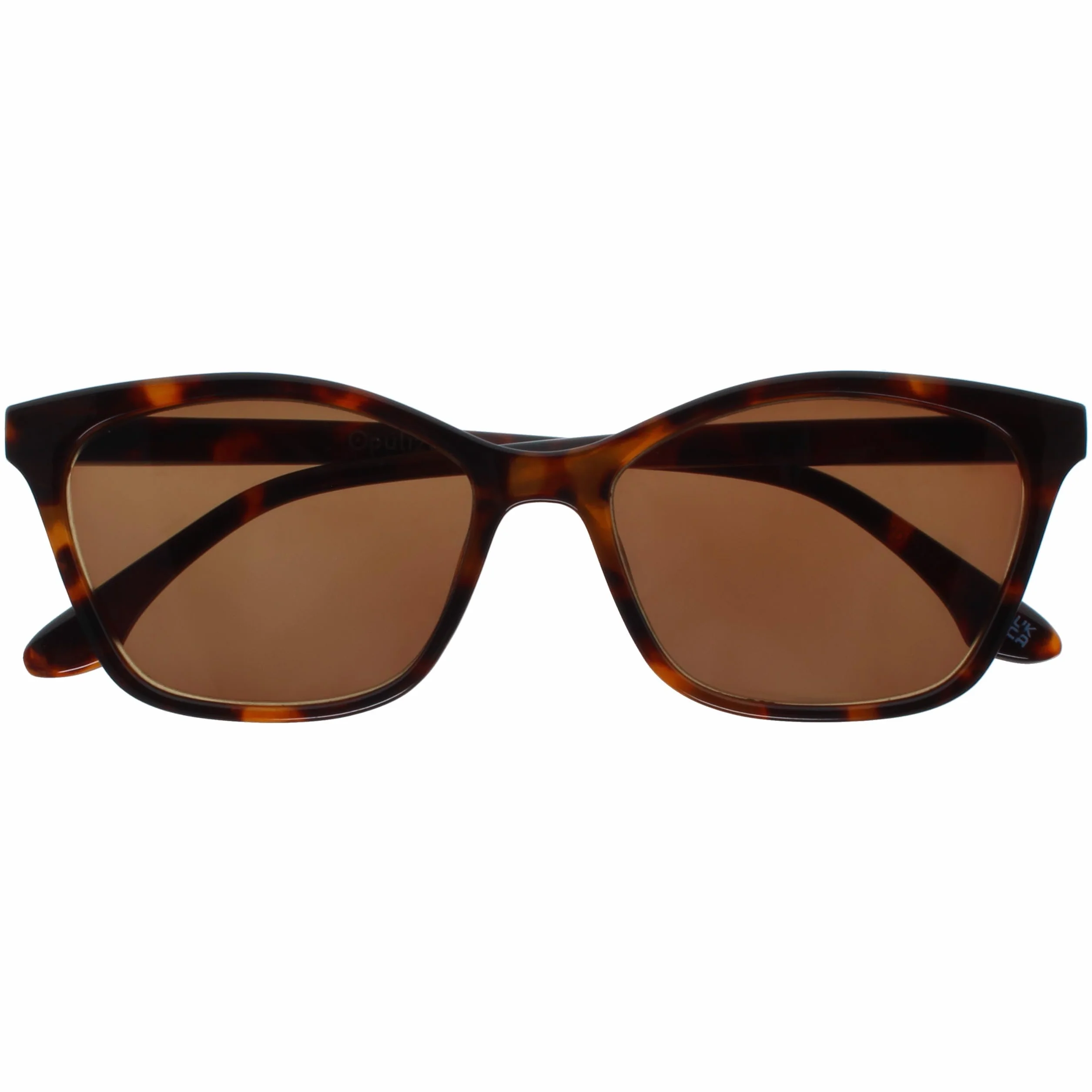 OPULIZE KAT Lunettes de Lecture Solaires Monture Œil-de-Chat Marron Écaille de Tortue +3.50