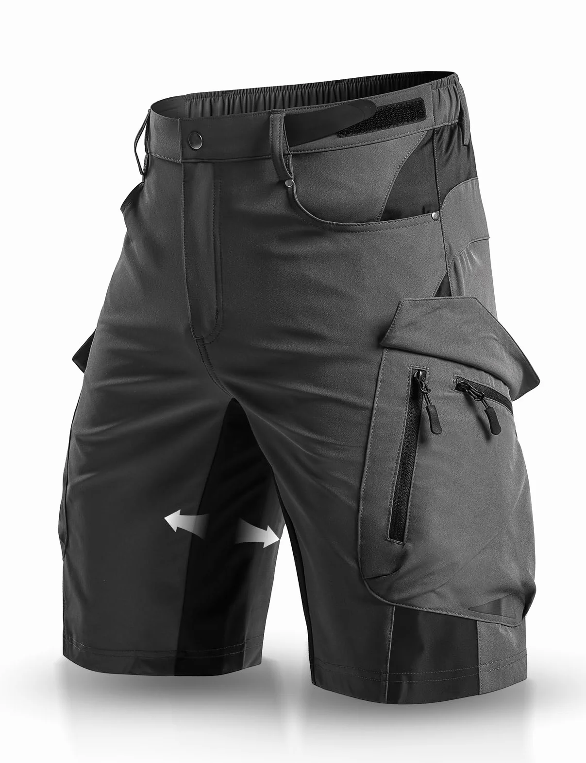 Wespornow Shorts Cargo Hommes 6 Poches Pantalons Travail VTT Stretch Randonnée Estivale