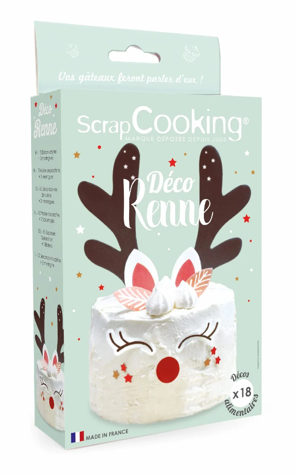 Scrapcooking Kit Déco Azyme Renne 1 Unité