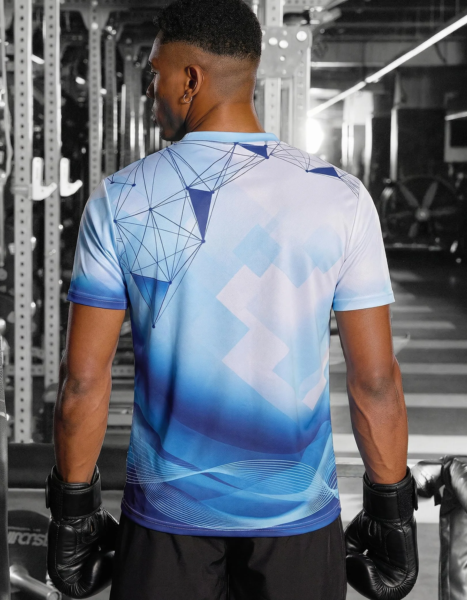 Cimic Lot de 1 ou 3 T-Shirts de Sport pour Hommes T-Shirt Fonctionnel Dégradé de Couleurs Séchage Rapide