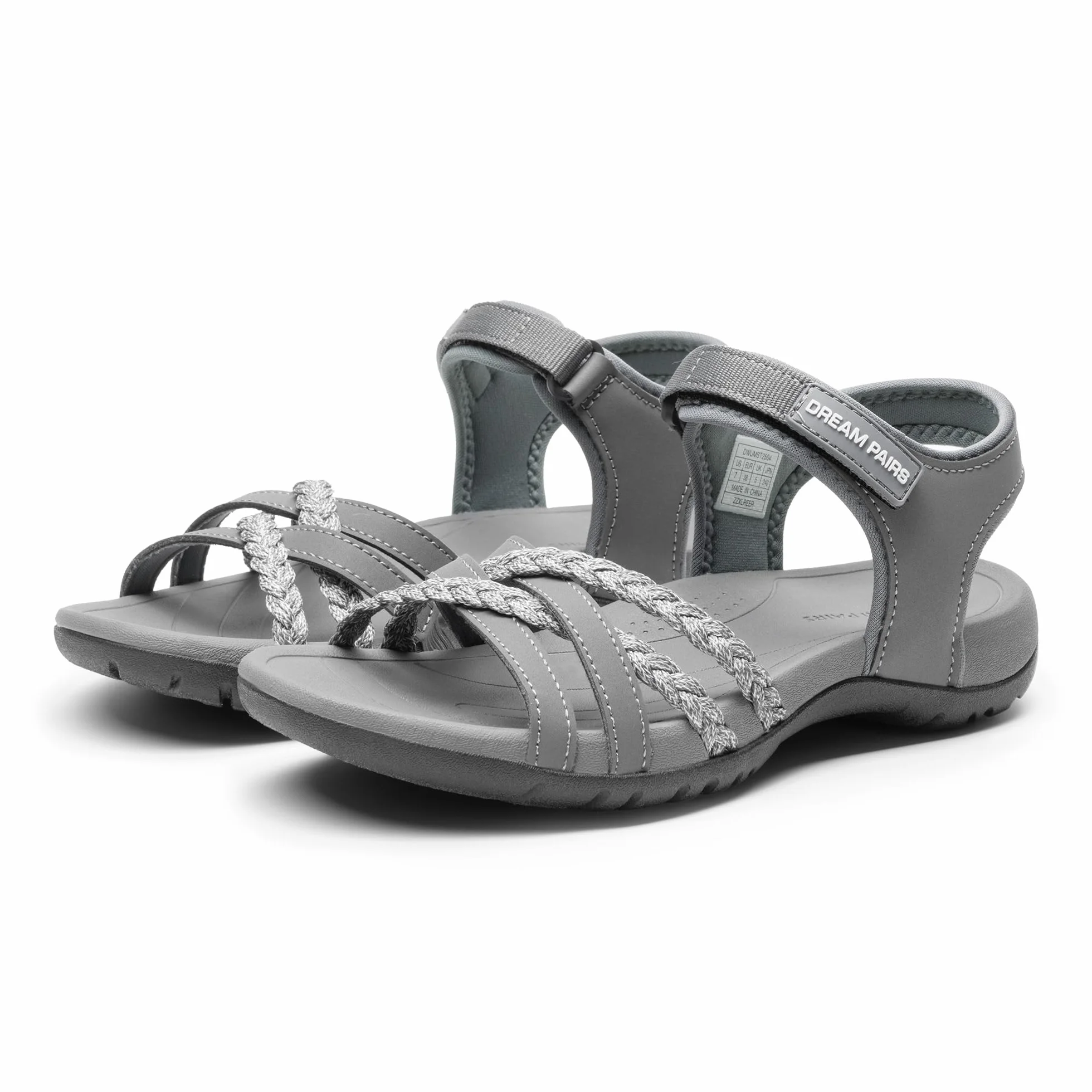 DREAM PAIRS Sandales de Sport pour Femmes Confortables Légères Extérieur