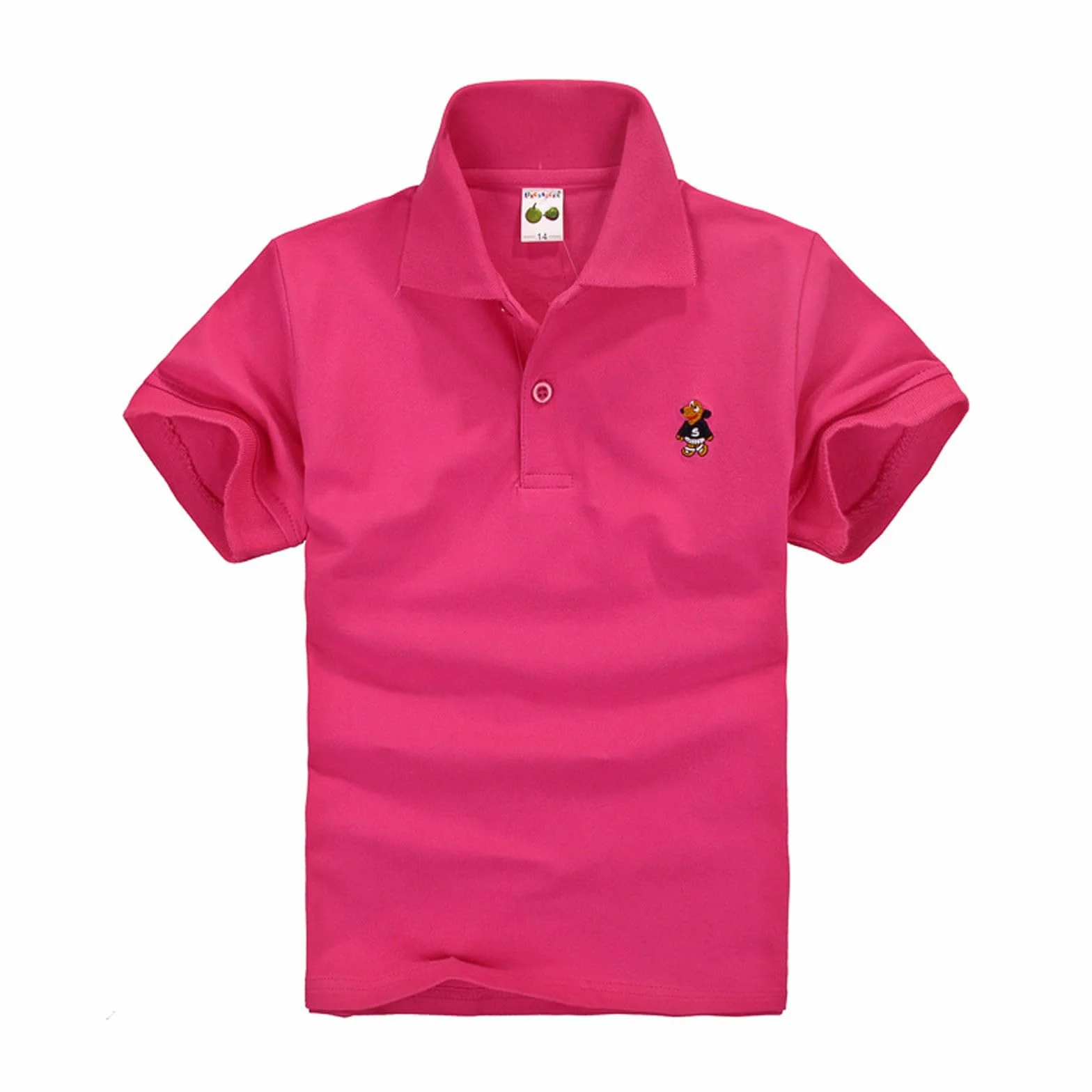 Polo Enfant Garcon Manche Courte Col Rond Tshirts Été Confortable