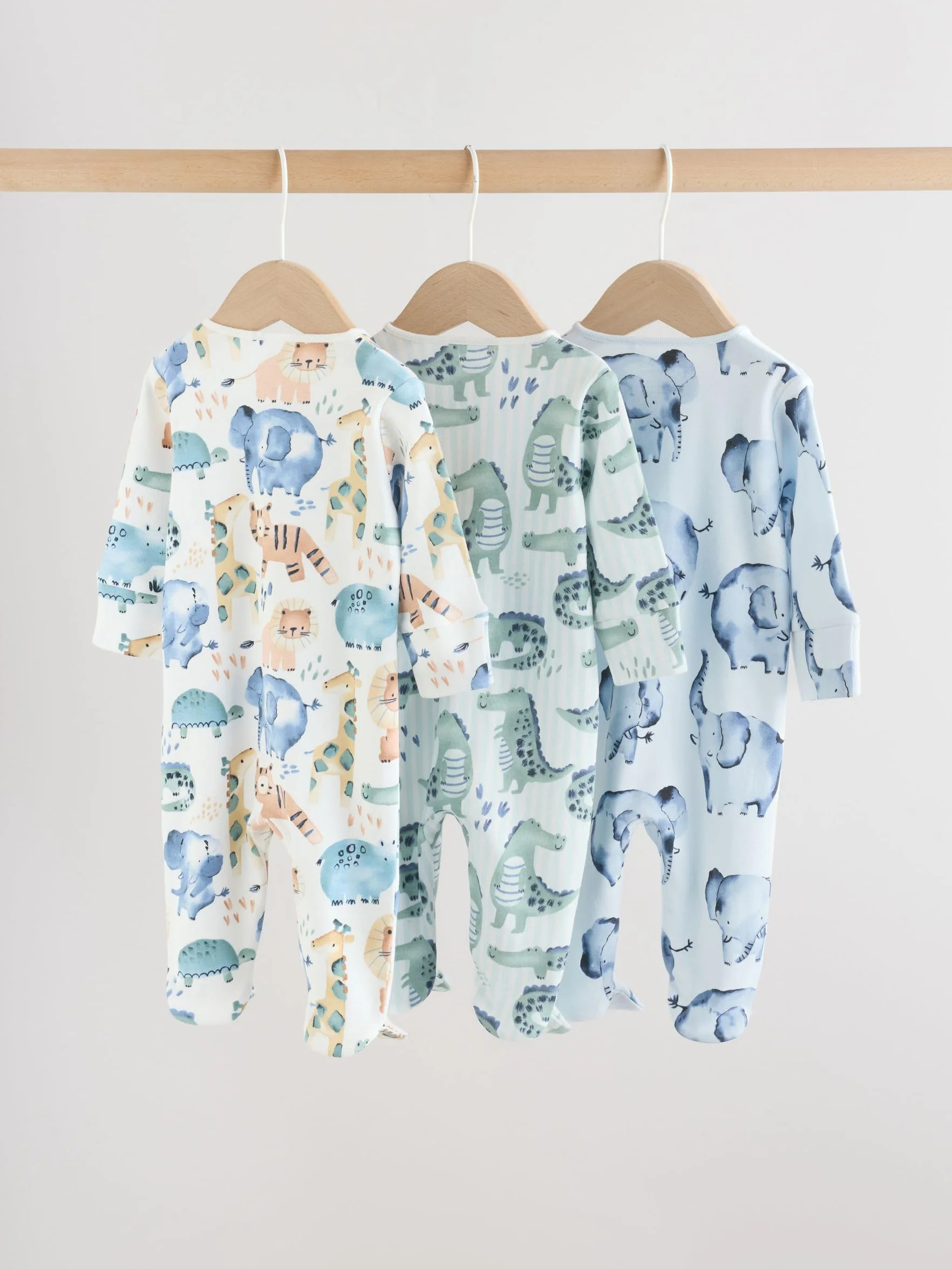 NEXT Bébé garçon Dors-Bien à Zip Double Sens Lot de 3